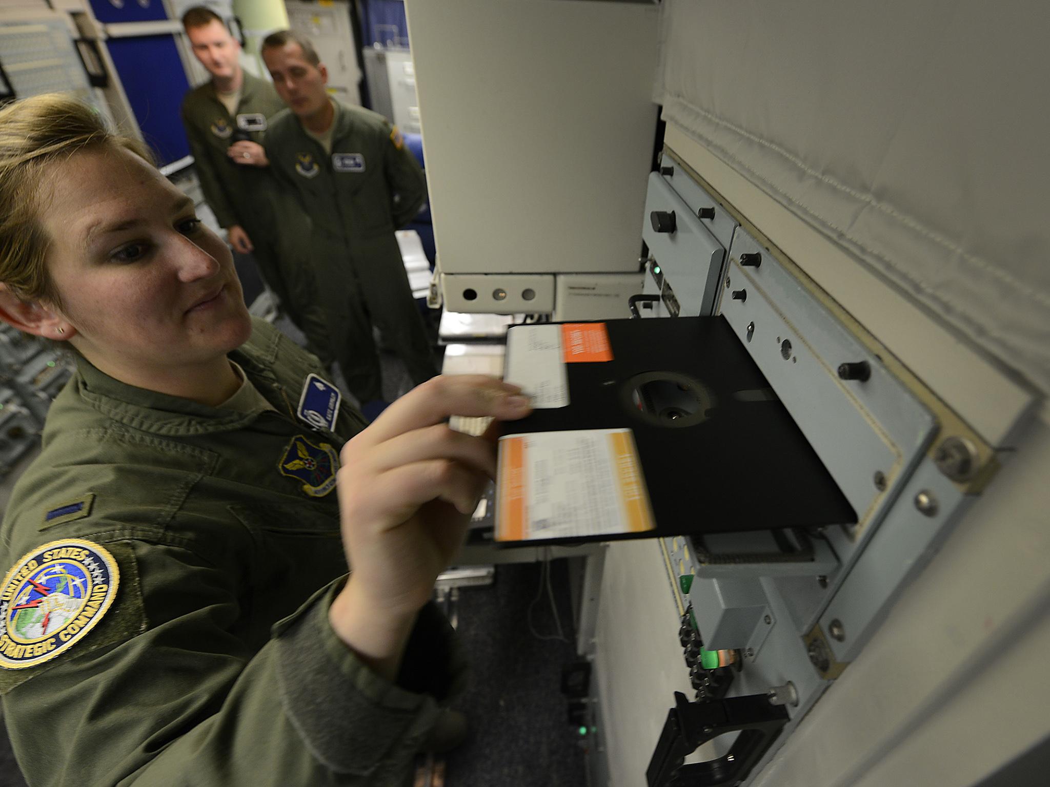 Obsolete technology in use at the Malmstrom Air Force Base in 2014