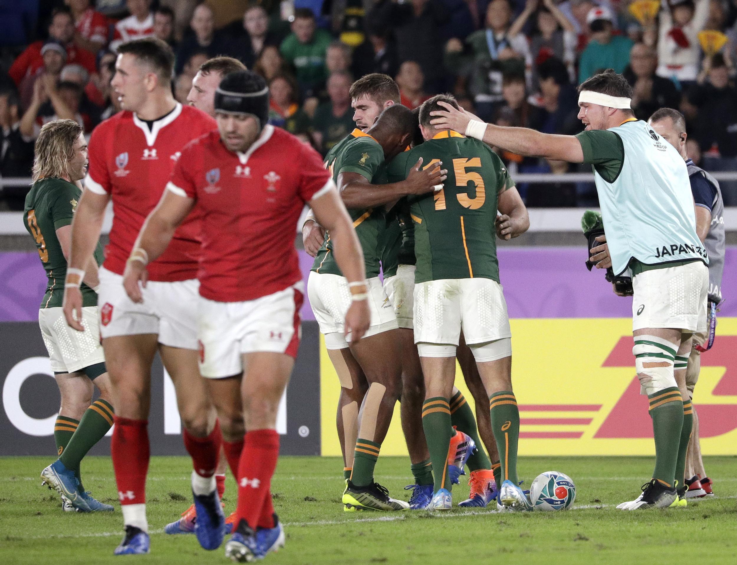 Damian de Allende scored South Africa's sole try