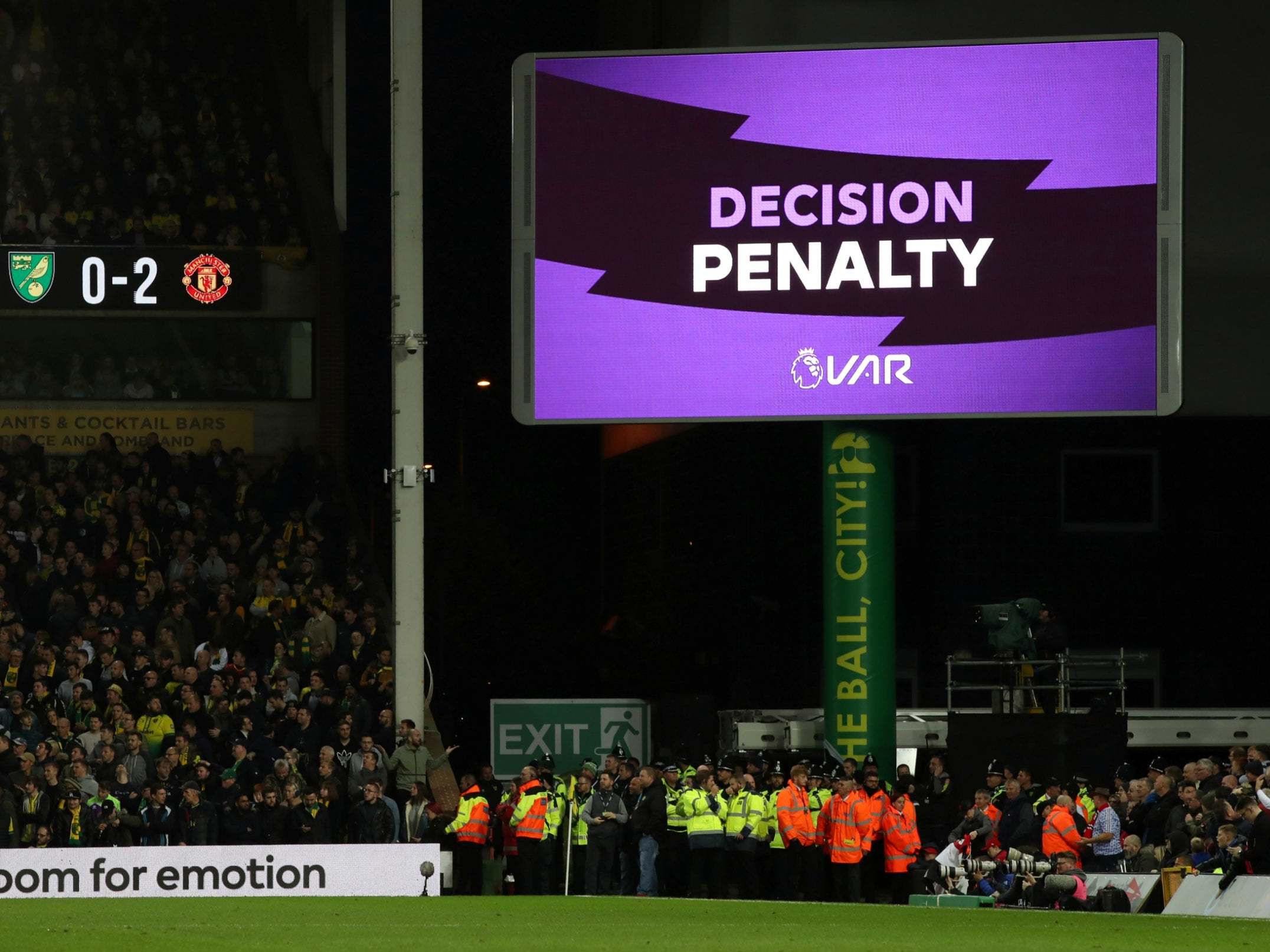 VAR played a part in Norwich vs Man United