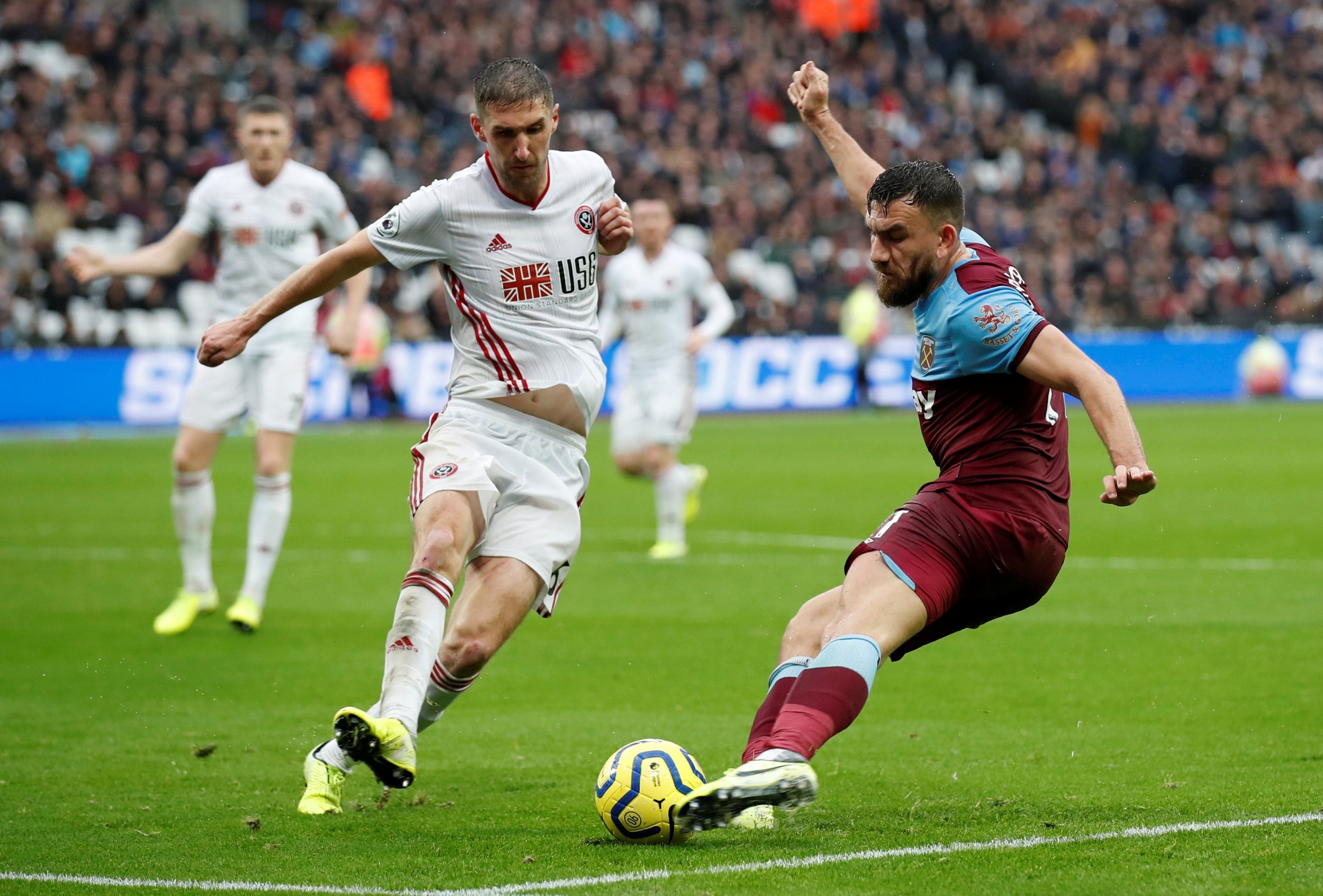 Robert Snodgrass in action against Sheffield United (Reuters)