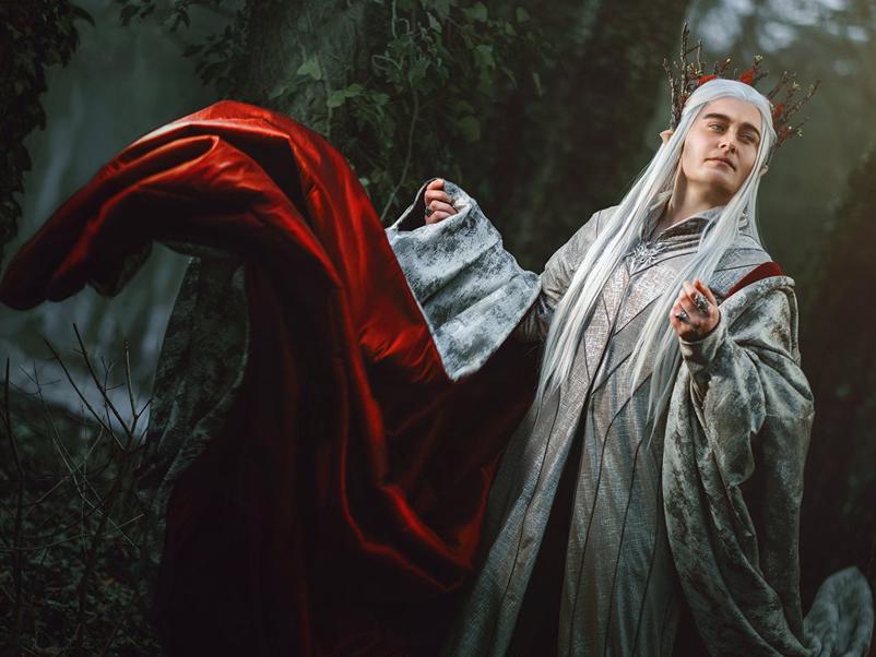 Oakley dressed as Thranduil from Peter Jackson’s ‘Hobbit’ trilogy (Jamie Flack)