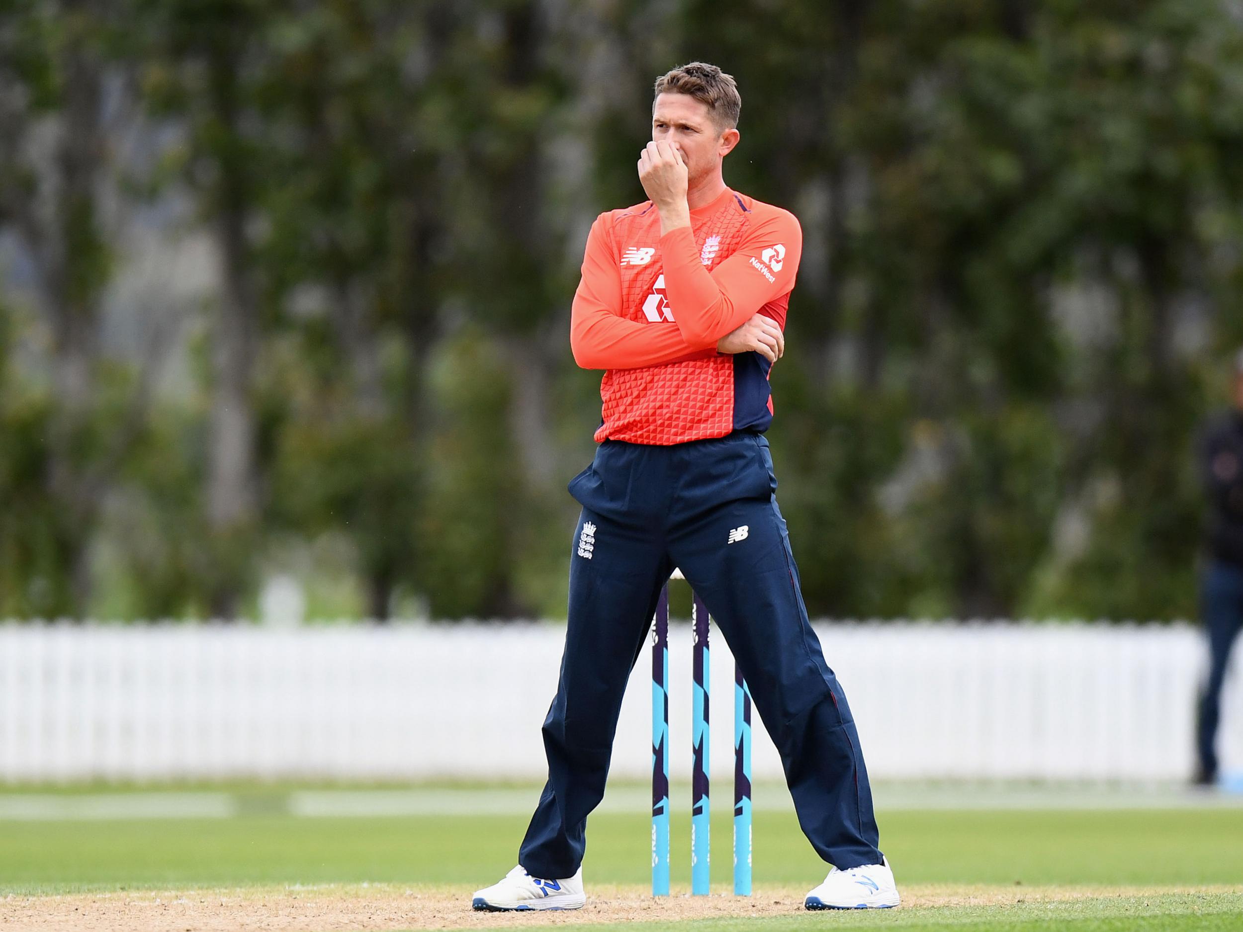 England’s inexperienced bowling attack was taken apart by Munro, with Joe Denly conceding 30 from his two overs