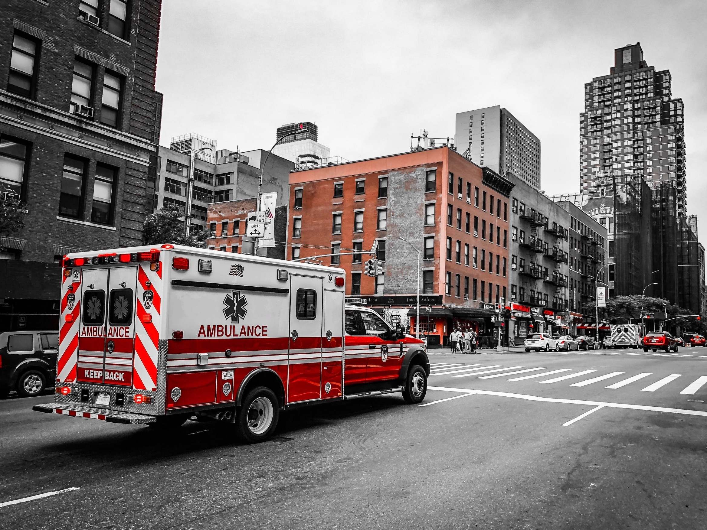 Rough ride: a trip in a US ambulance can be costly