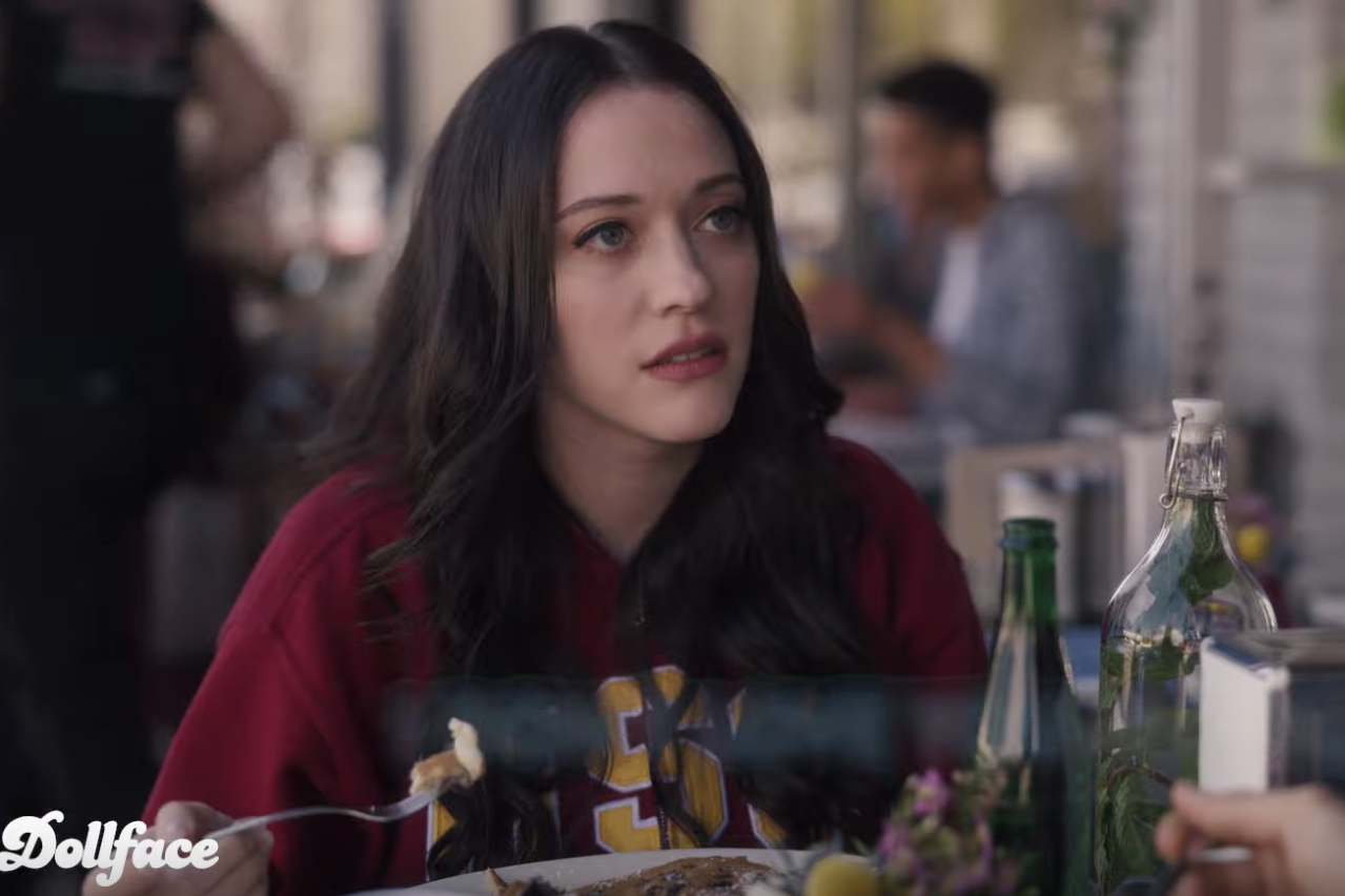 Kat Dennings in Dollface, a Hulu original.