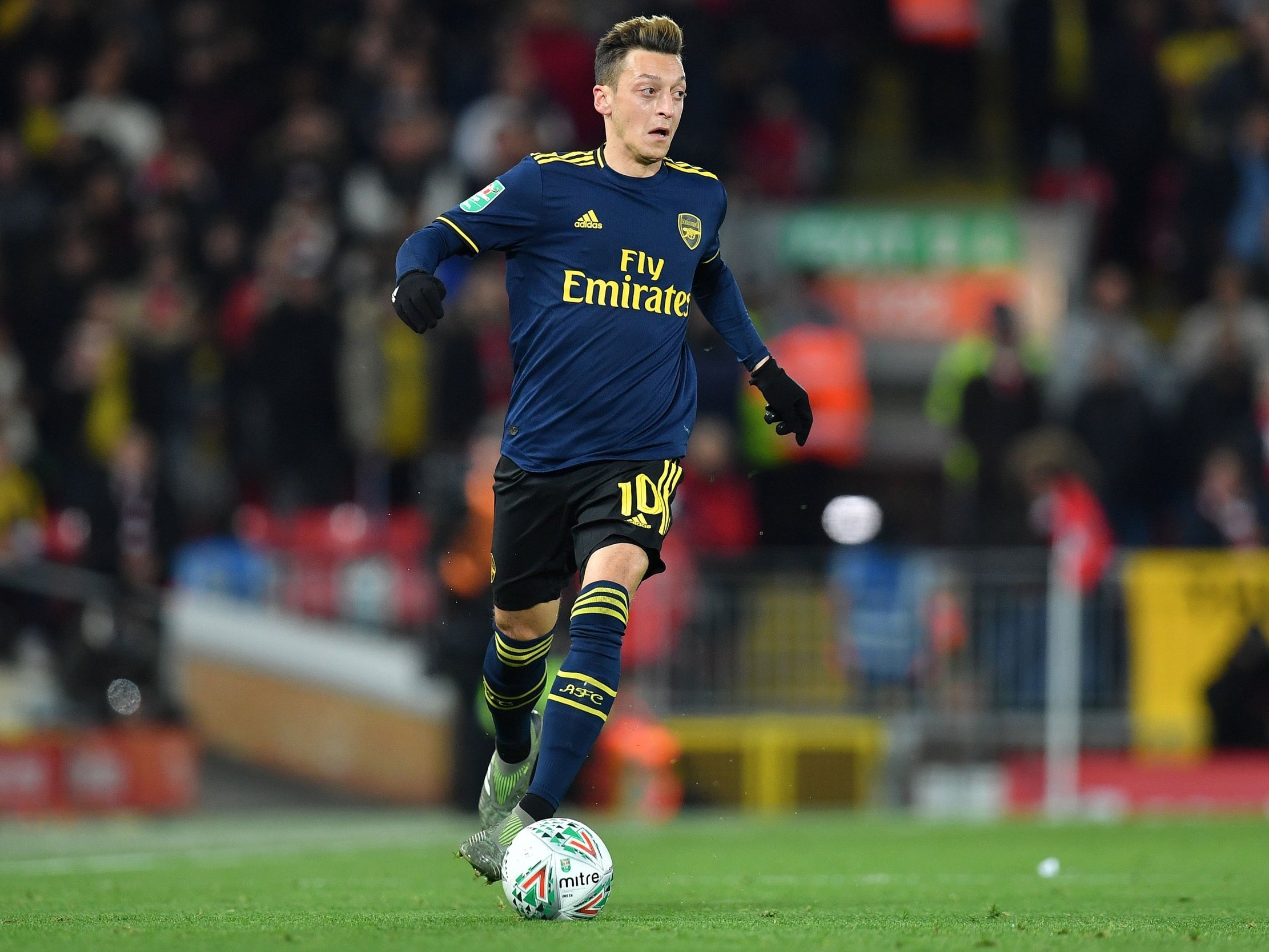 Mesut Ozil delivered an excellent performance on his return to the Arsenal side (AFP via Getty Images)