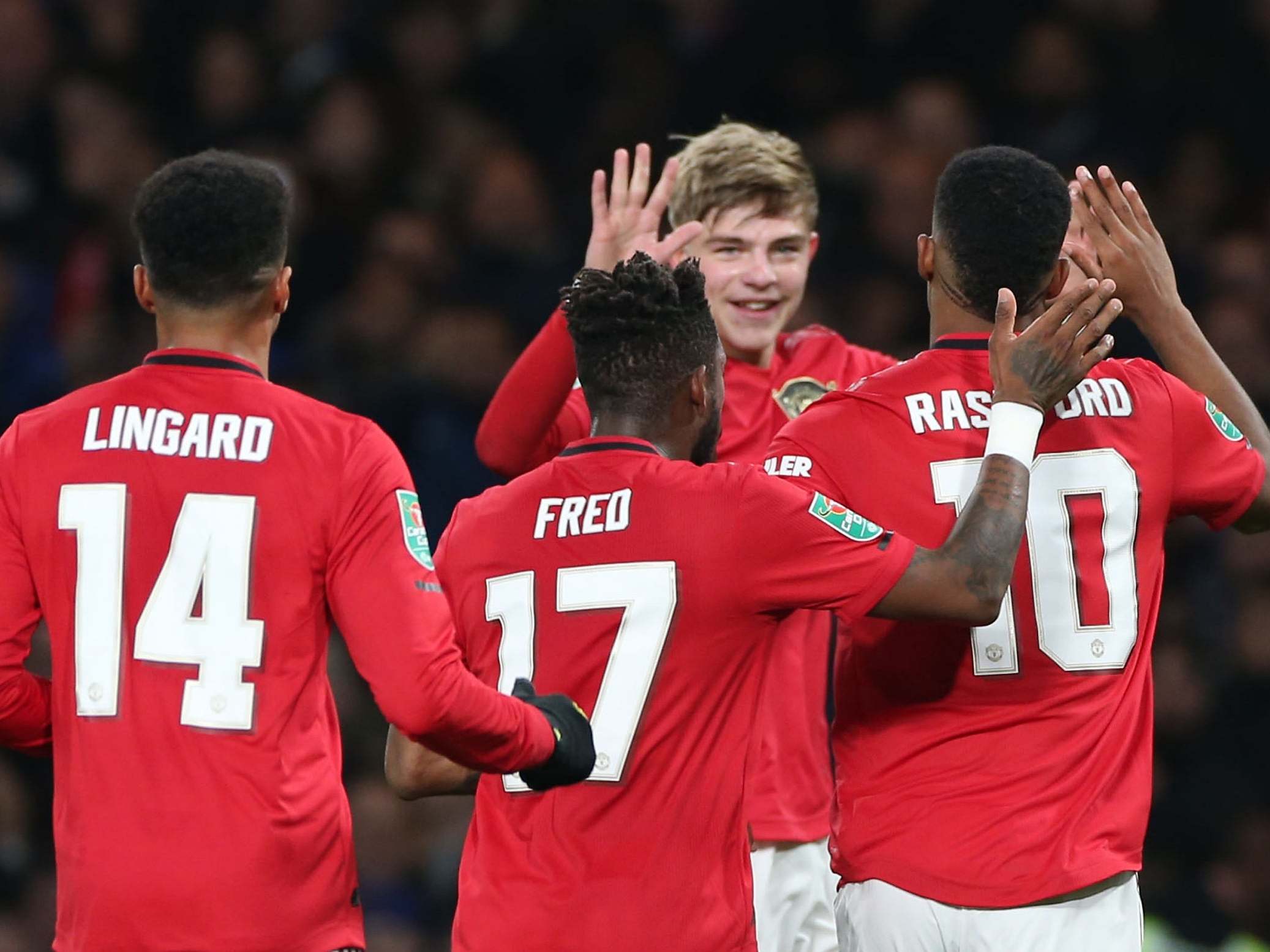 Marcus Rashford of Manchester United celebrates