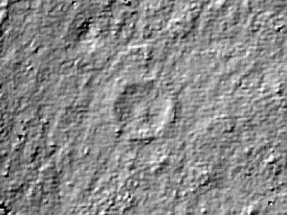 The circular mound was first spotted using a laser scan of woodland near Tidenham