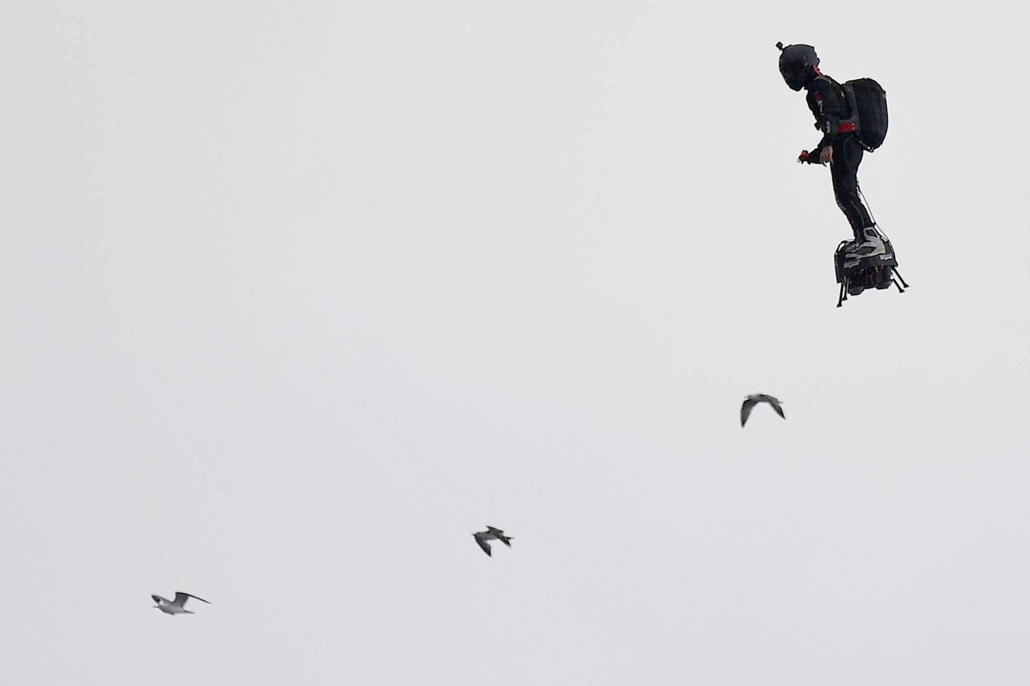 Franky Zapata flies his jet-powered ‘Flyboard’ at Cannes Film Festival in May last year