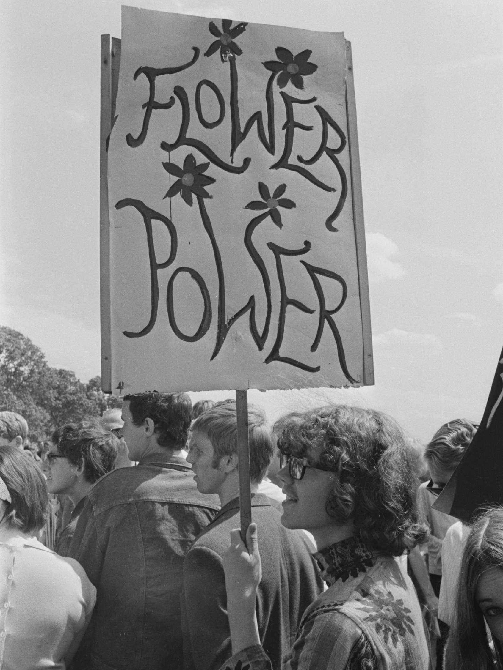 Demonstrators march in support for the legalisation of drugs, Hyde Park, London, 1967