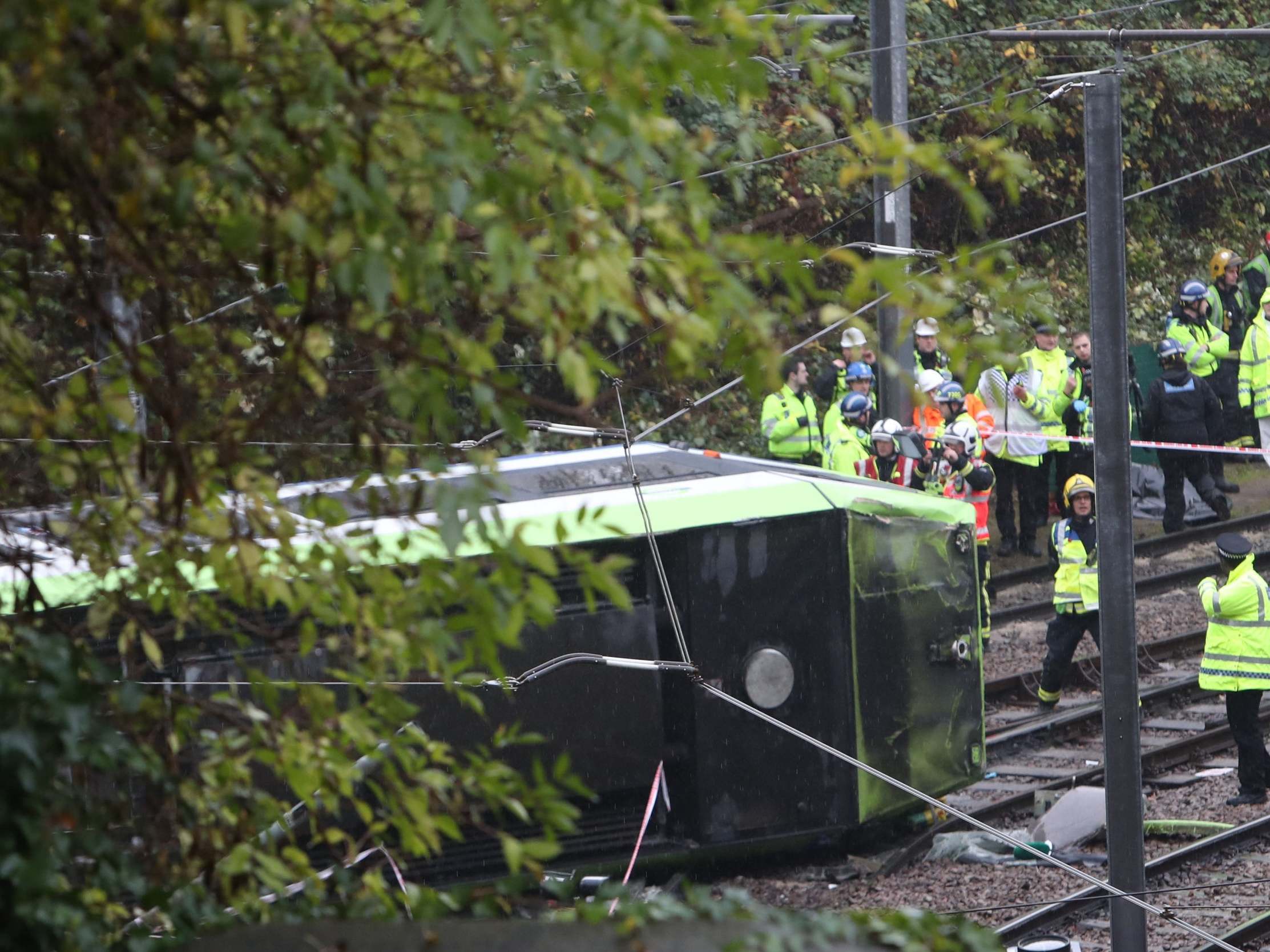 The tram was travelling at nearly four times the speed limit when it derailed