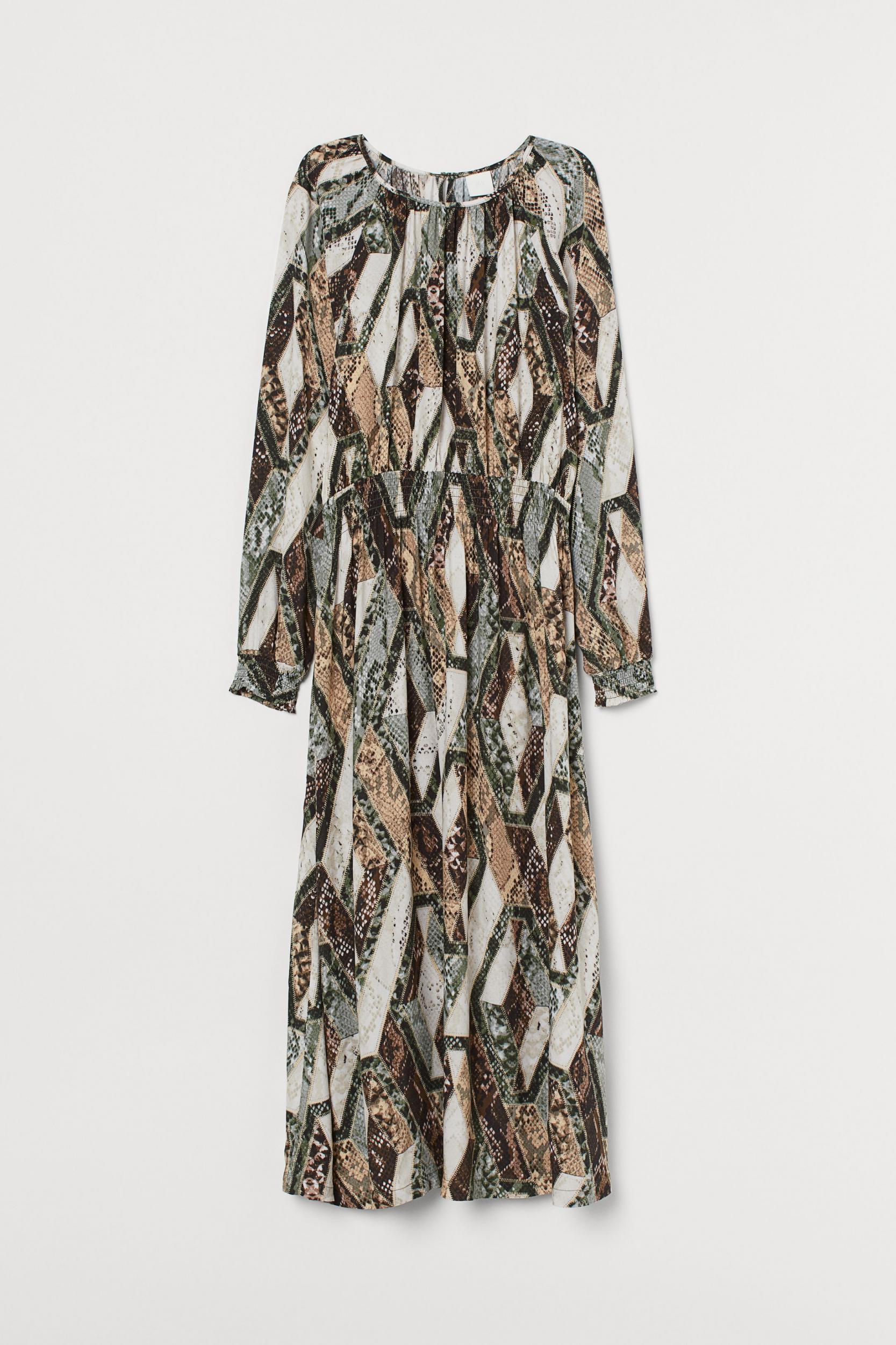 Dress with Smocking, £24.99, <a href="https://www2.hm.com/en_gb/productpage.0812683016.html" target="_blank" rel="nofollow" class="body-gallery" data-vars-item-name="GL-9161601-https://www2.hm.com/en_gb/productpage.0812683016.html" data-vars-event-id="c6">H&amp;M</a>