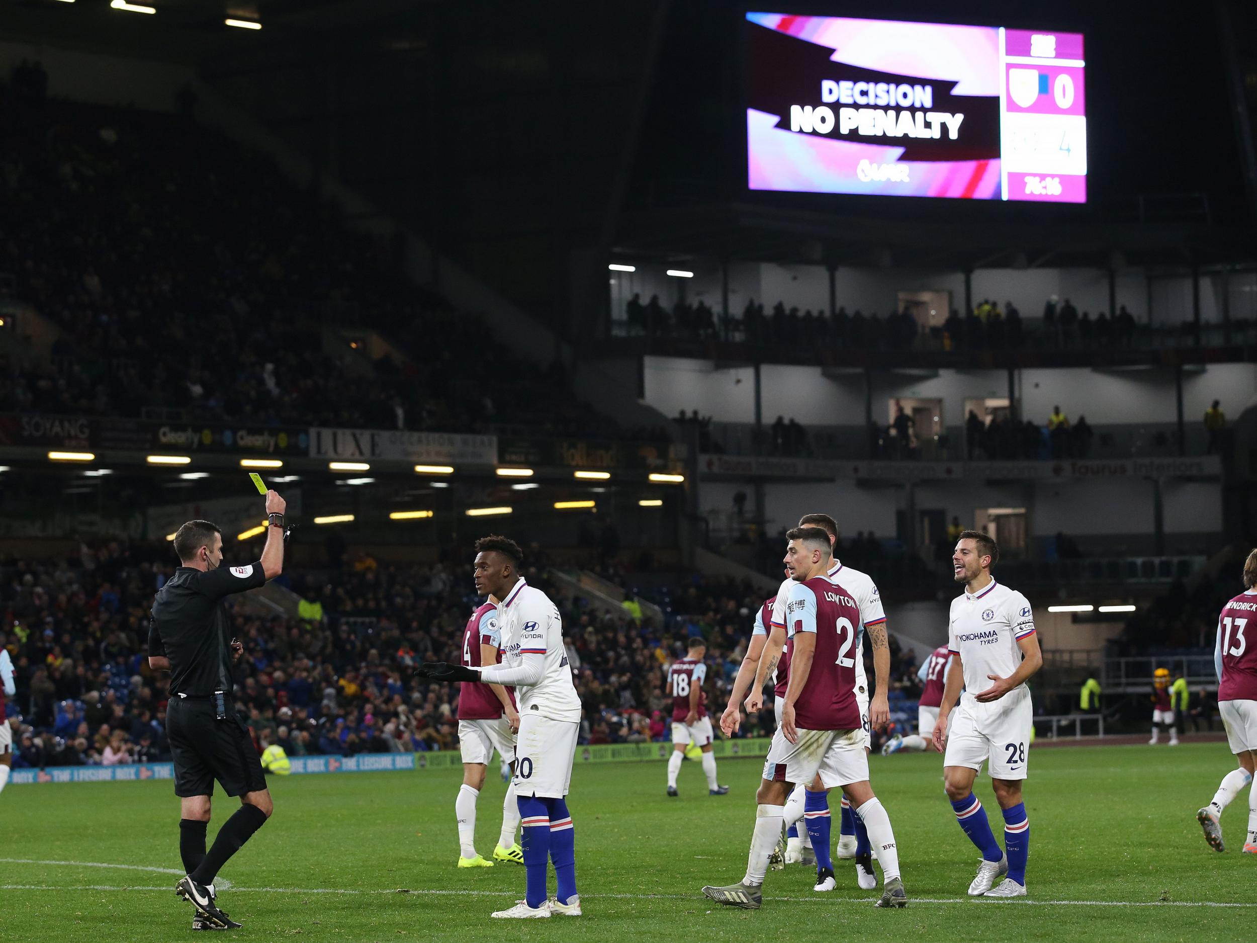 Callum Hudson-Odoi was booked for simulation during Chelsea’s win over Burnley