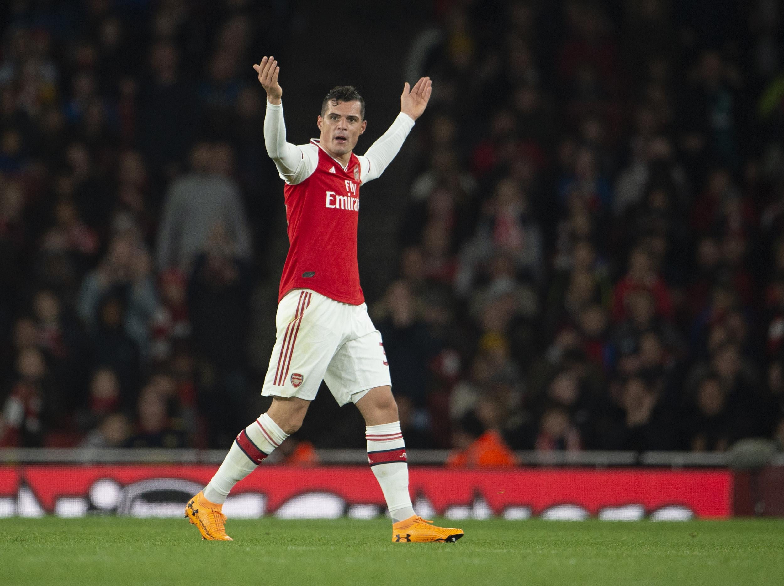 Xhaka hits out at Arsenal fans