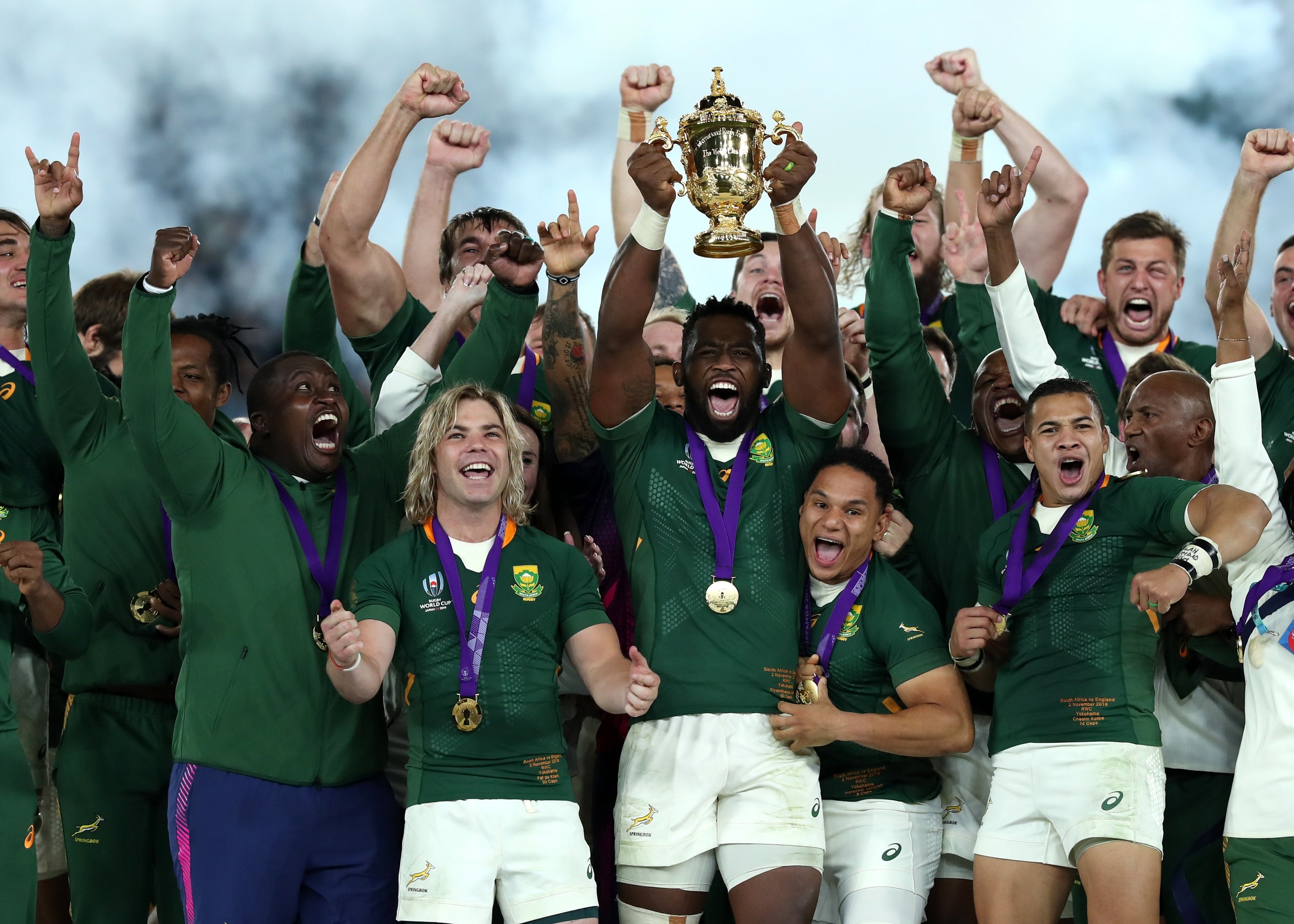 Kolisi's story to the World Cup final was tournament-defining in itself (Getty)