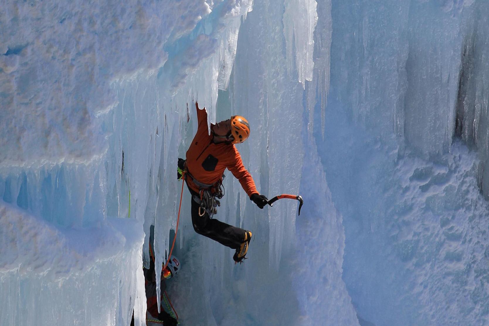 Swap mountain climbing for ice climbing