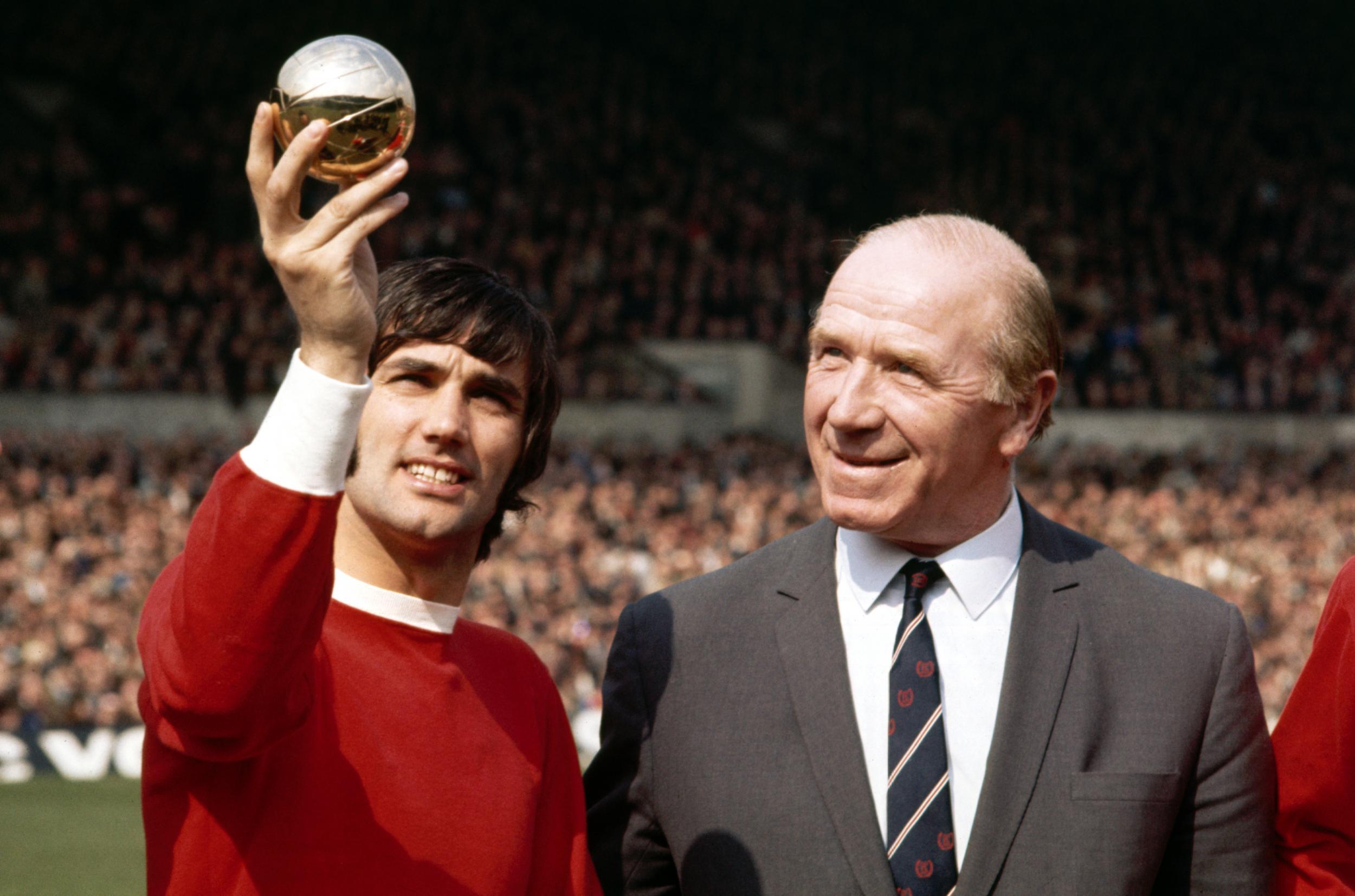 George Best with his manager Sir Matt Busby (Mirrorpix)