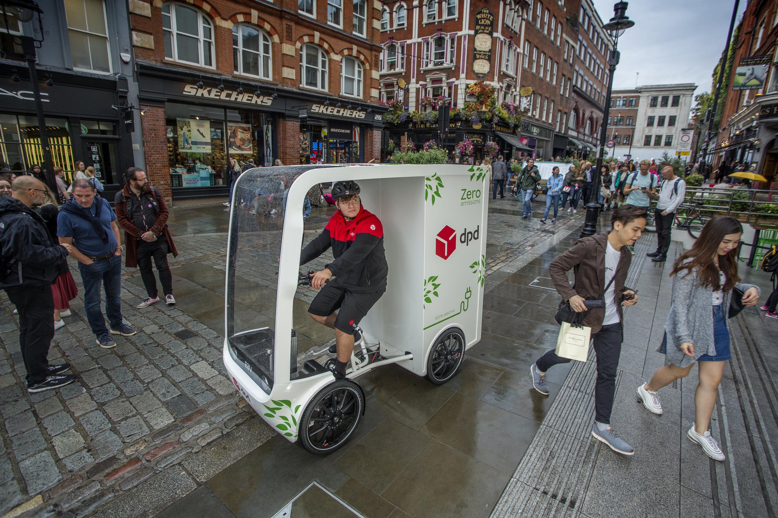 ‘It is highly manoeuvrable, can carry a good day’s worth of parcels and can often get closer to delivery addresses than the vans’