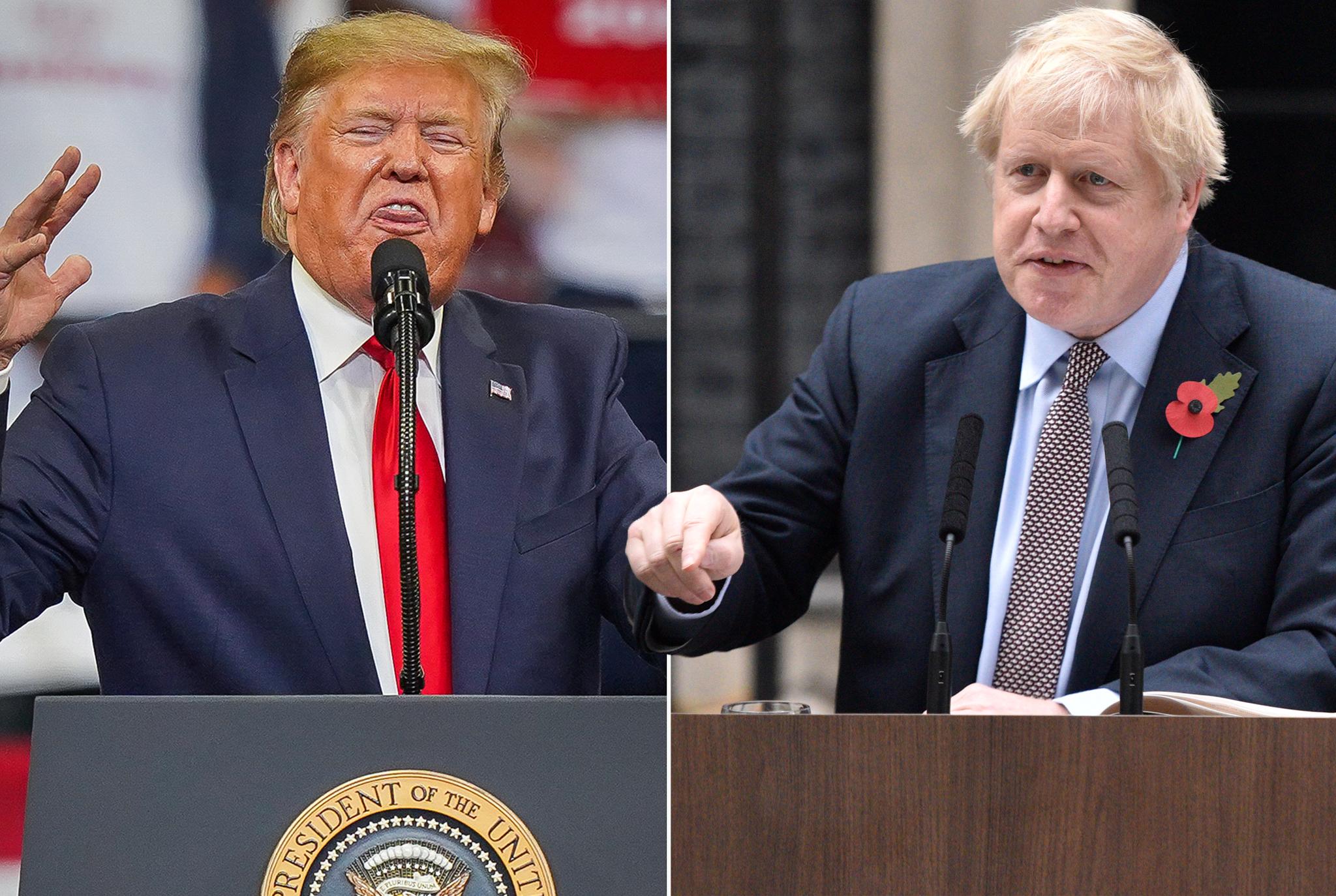 The president and PM may be ‘friends’ but Johnson has been quick to distance himself from Trumpian politics of late