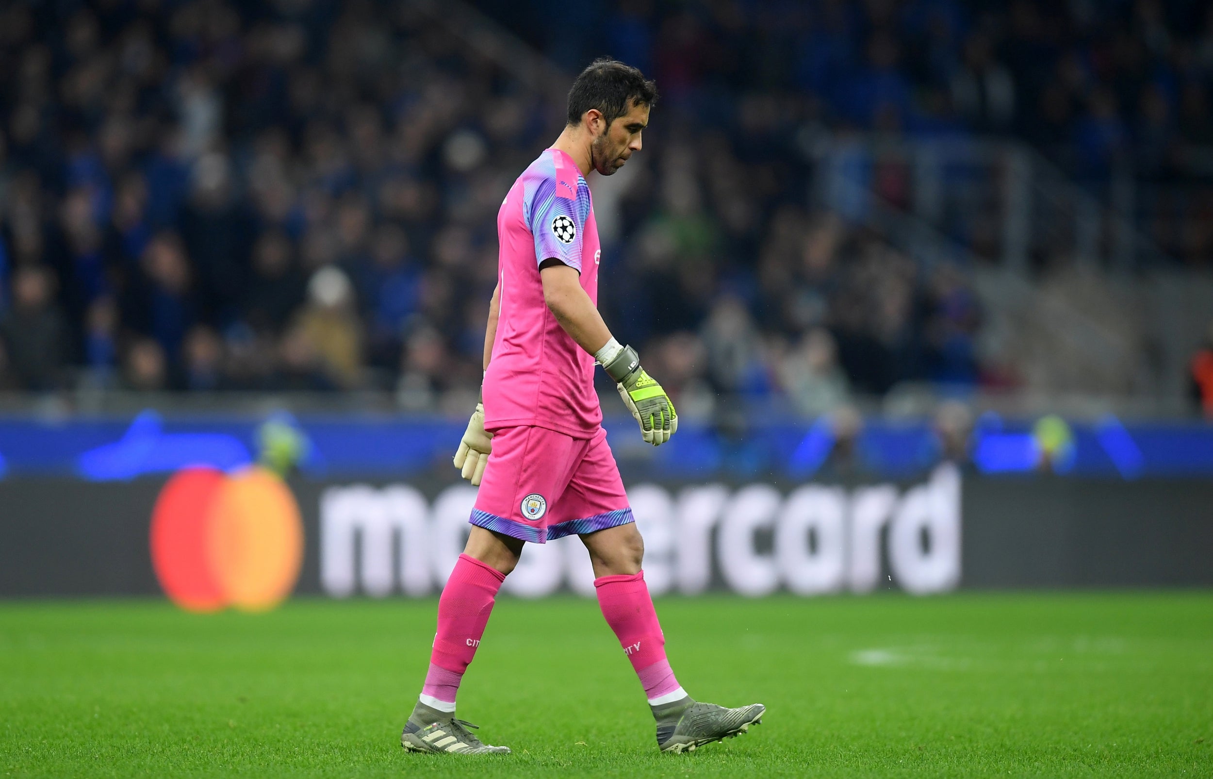 Bravo was sent-off in the second half