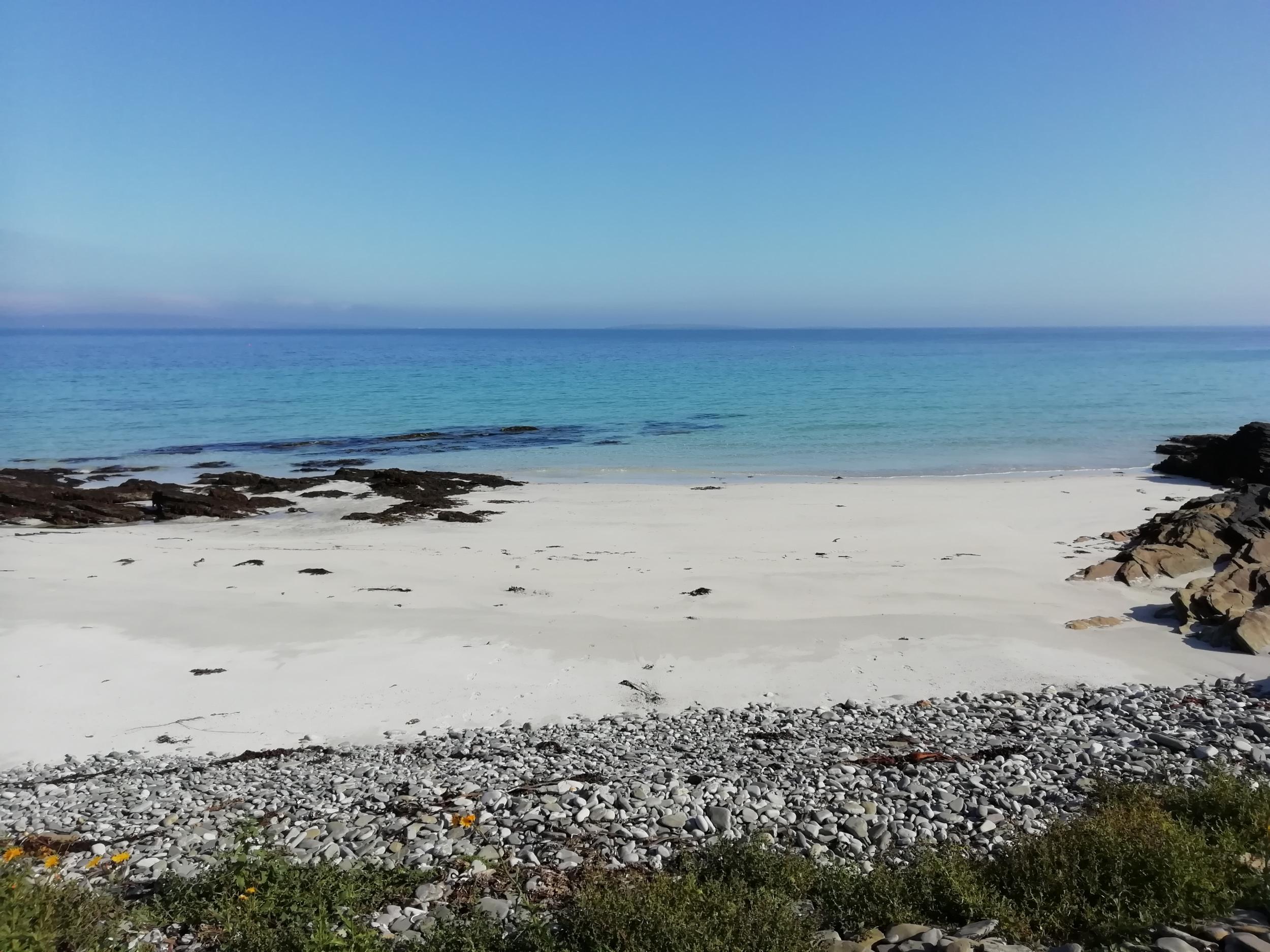 St Magnus Beach’s white sand and clear blue waves