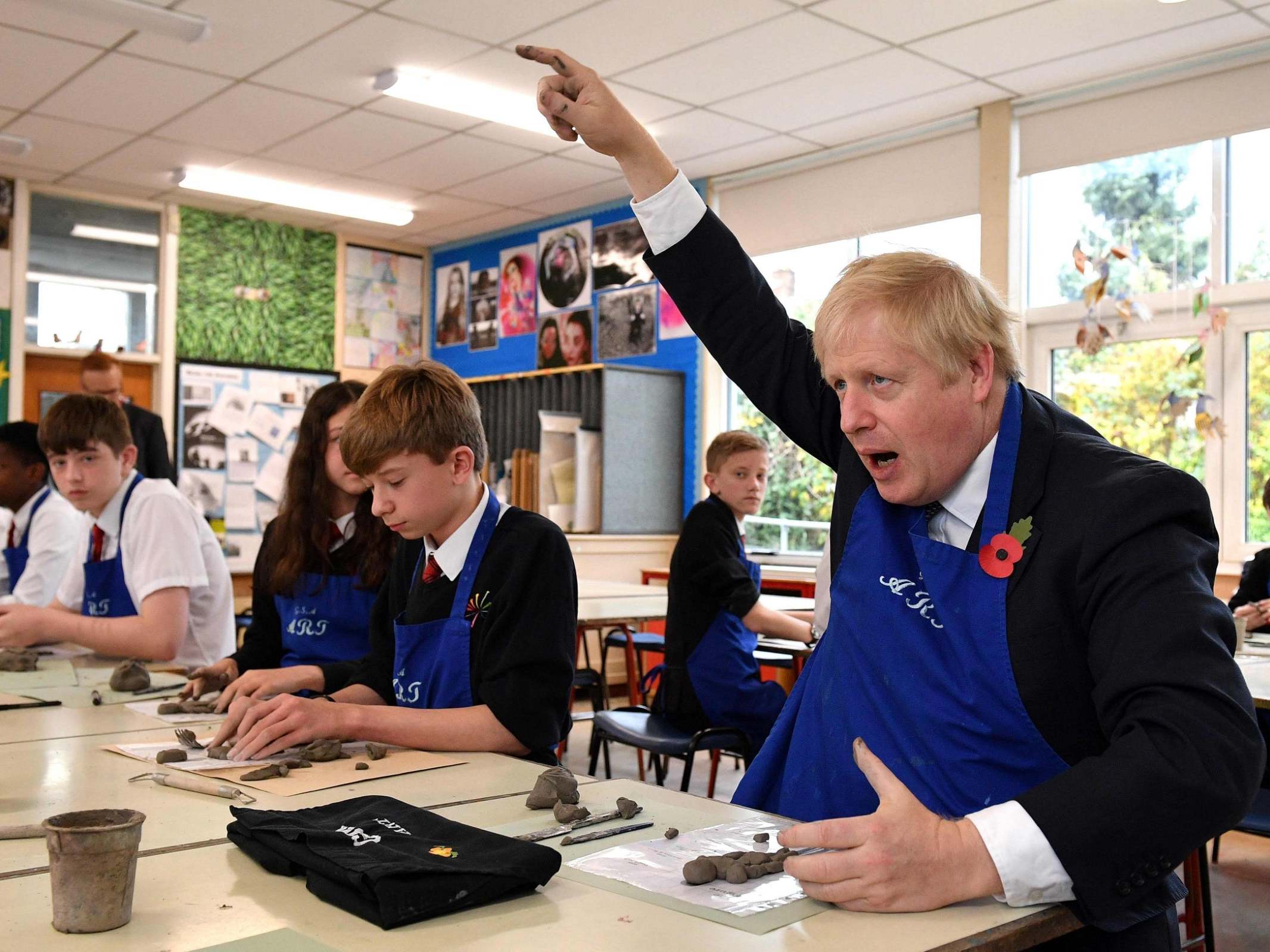 The PM visited George Spencer Academy in Nottinghamshire on Friday