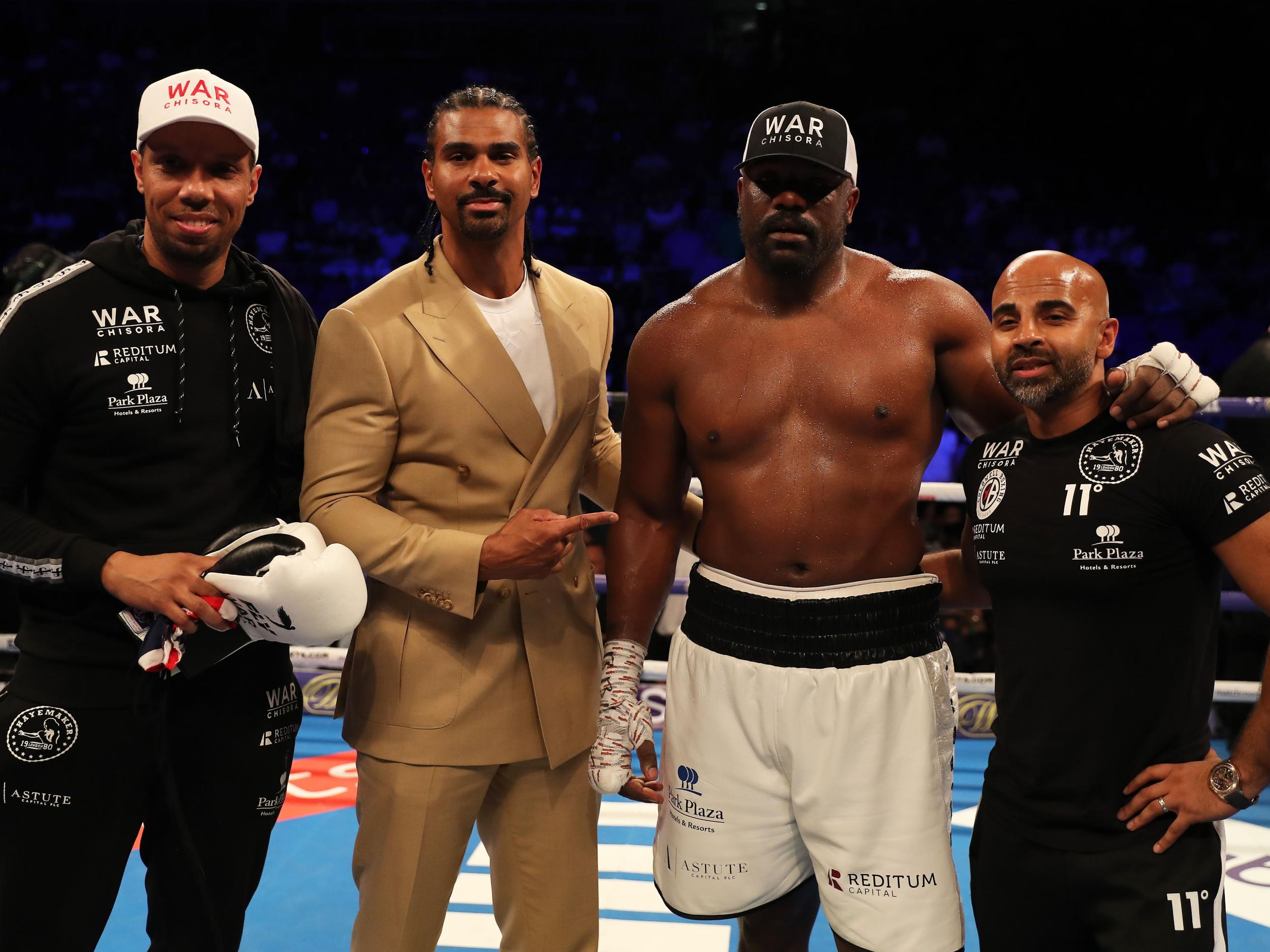 Haye has managed Chisora since October 2018