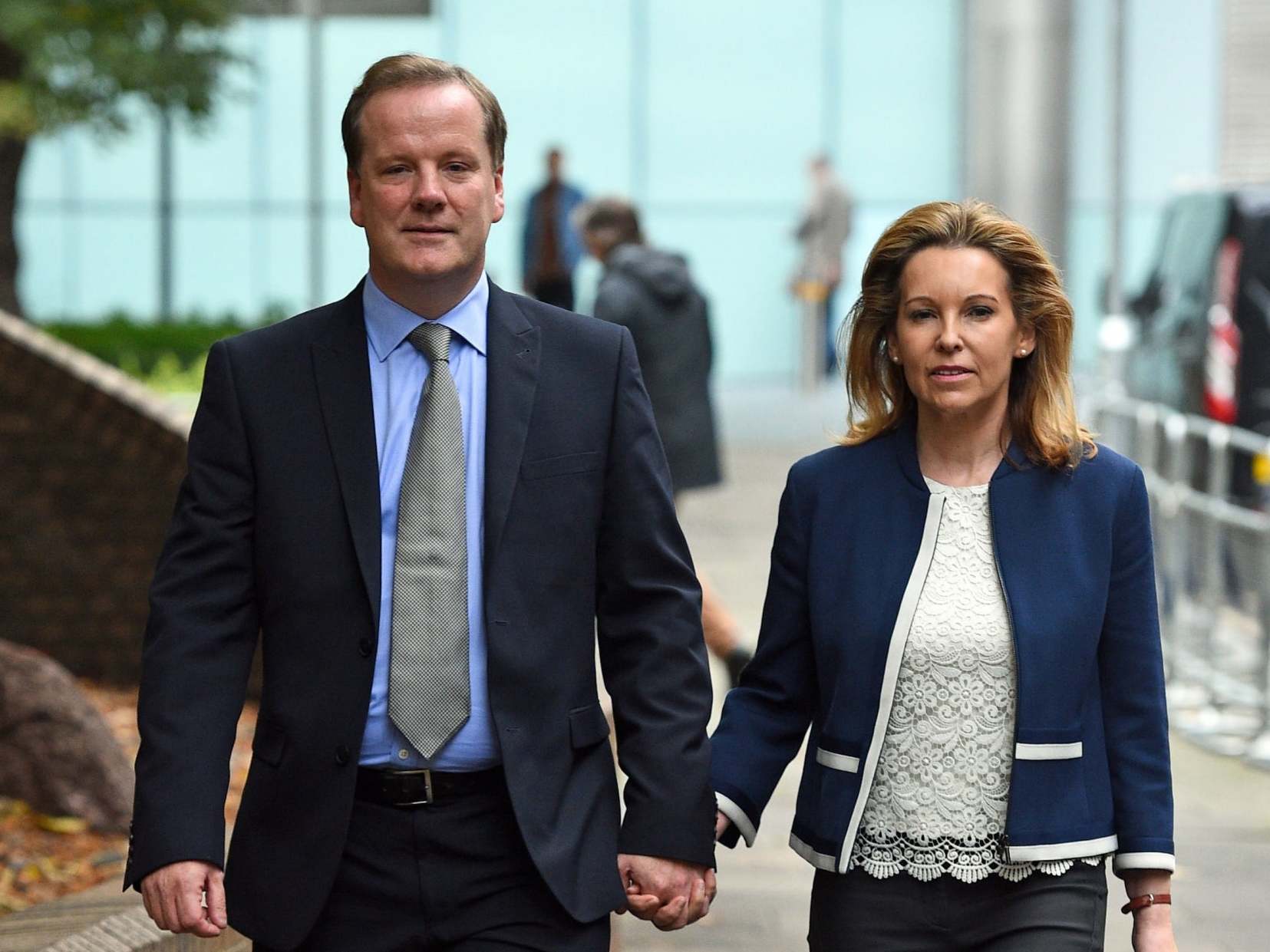 Charlie Elphicke, with his wife Natalie Ross