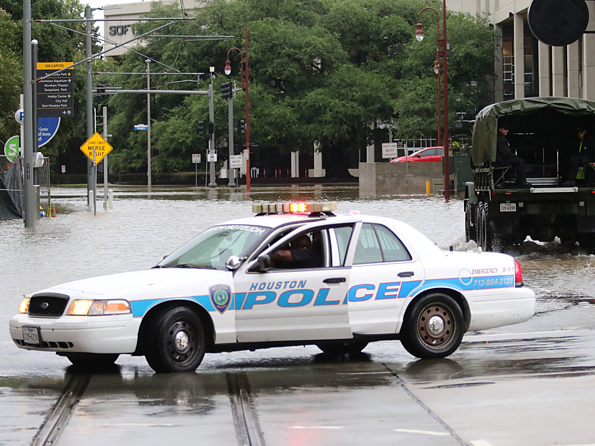 Mr Denholm's actions were met with uproar from Houston residents, which has a large hispanic population