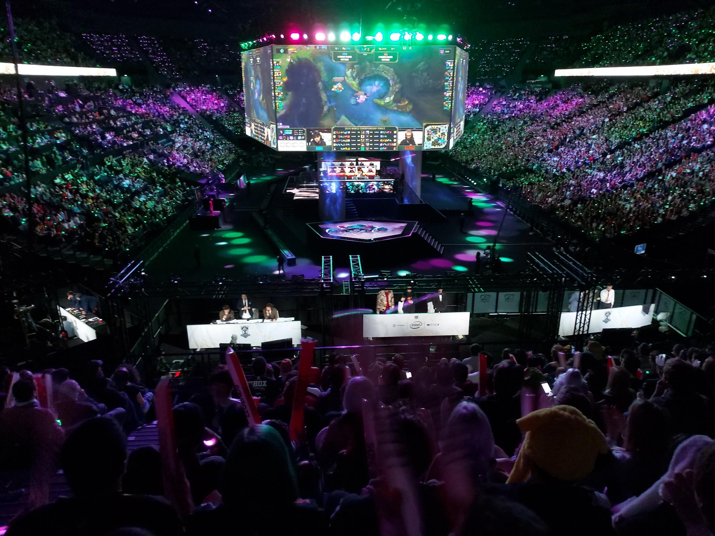 The League of Legends World Championship finals took place at the AccorHotels Arena in Paris.