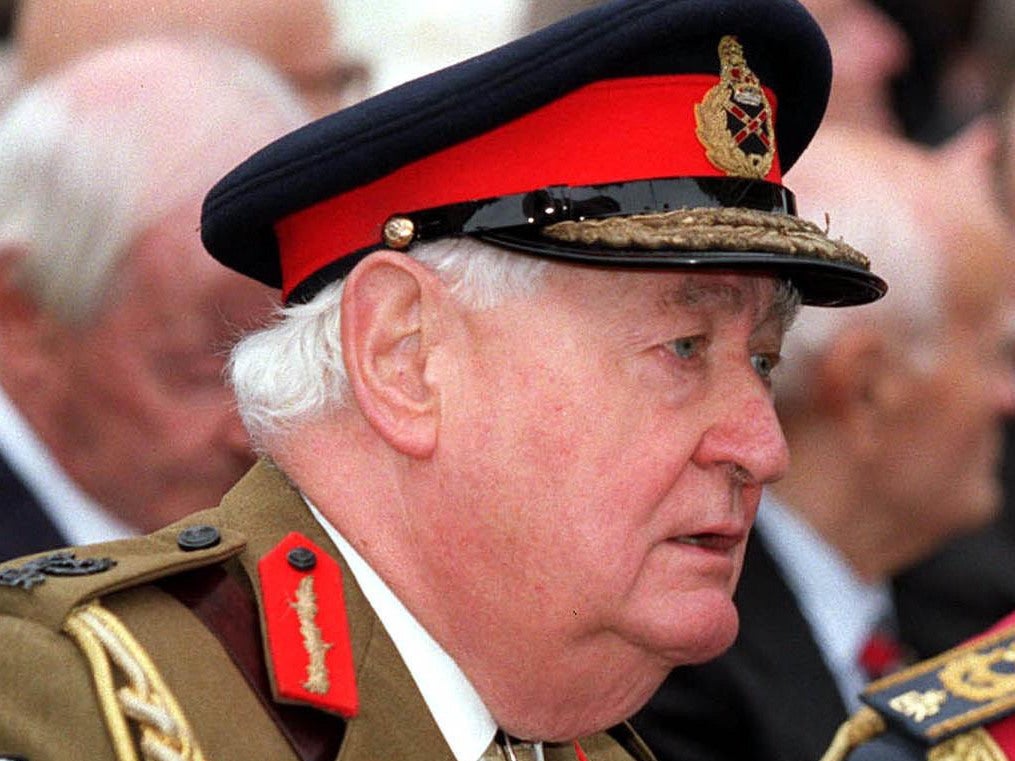 Lord Bramall, pictured in September 2000