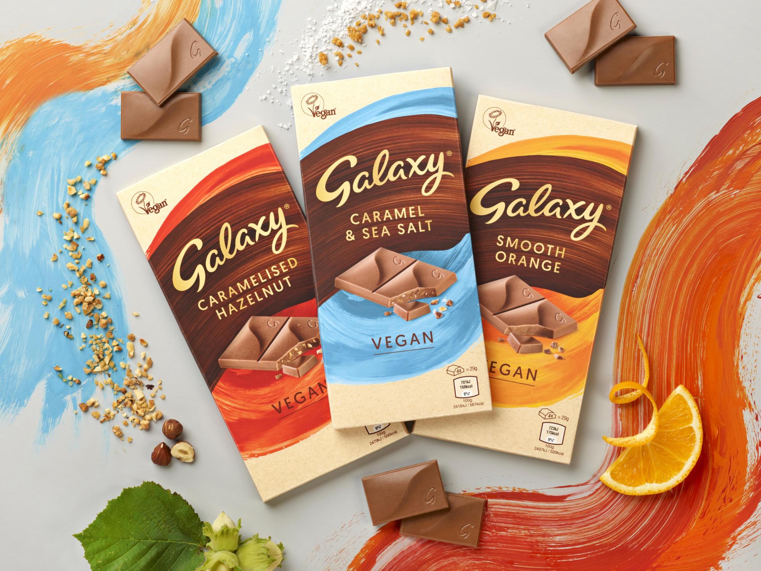 The new vegan Galaxy chocolate bars