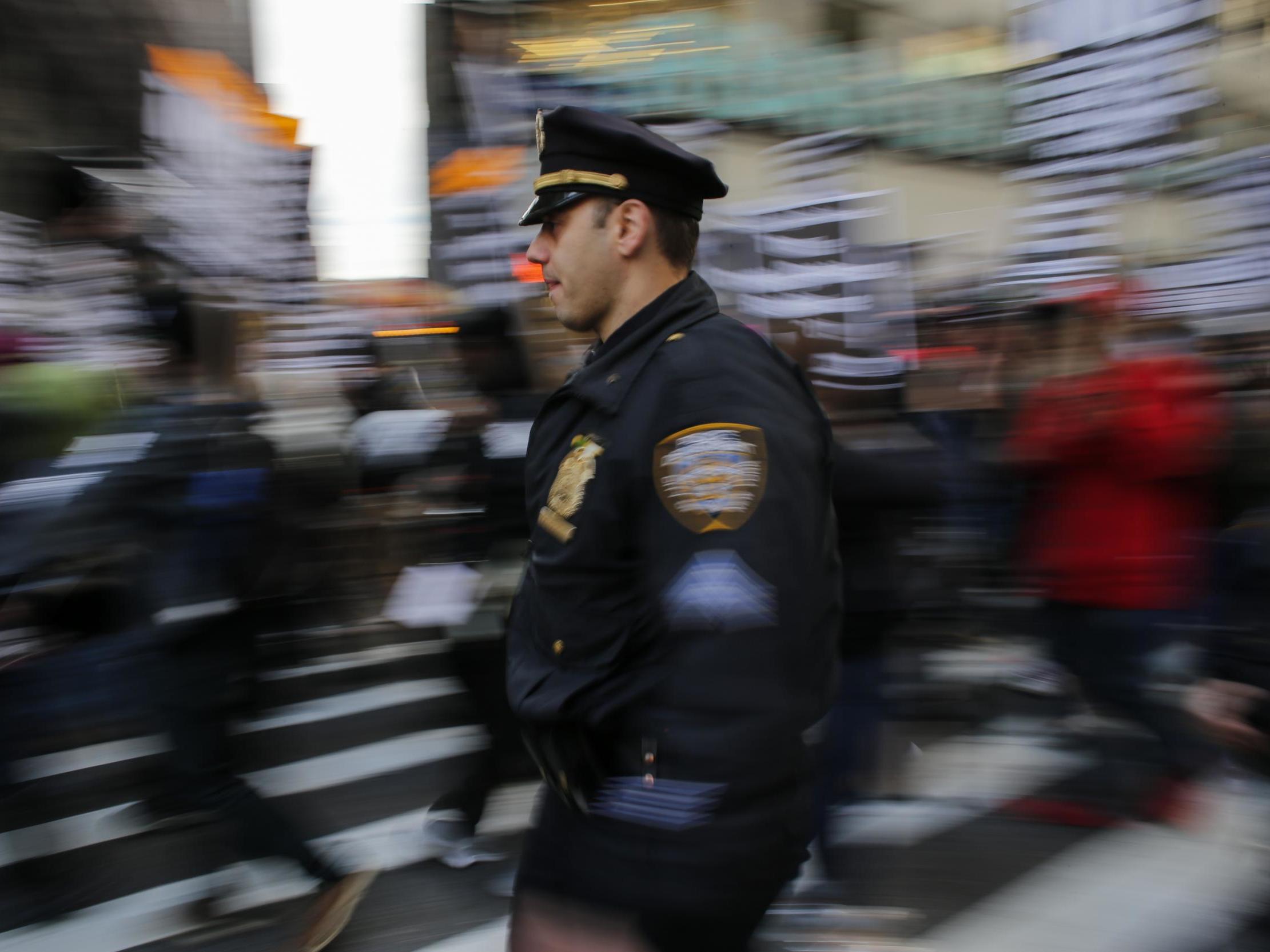 A news release about the legislation mentioned people throwing water over uniformed NYPD officers