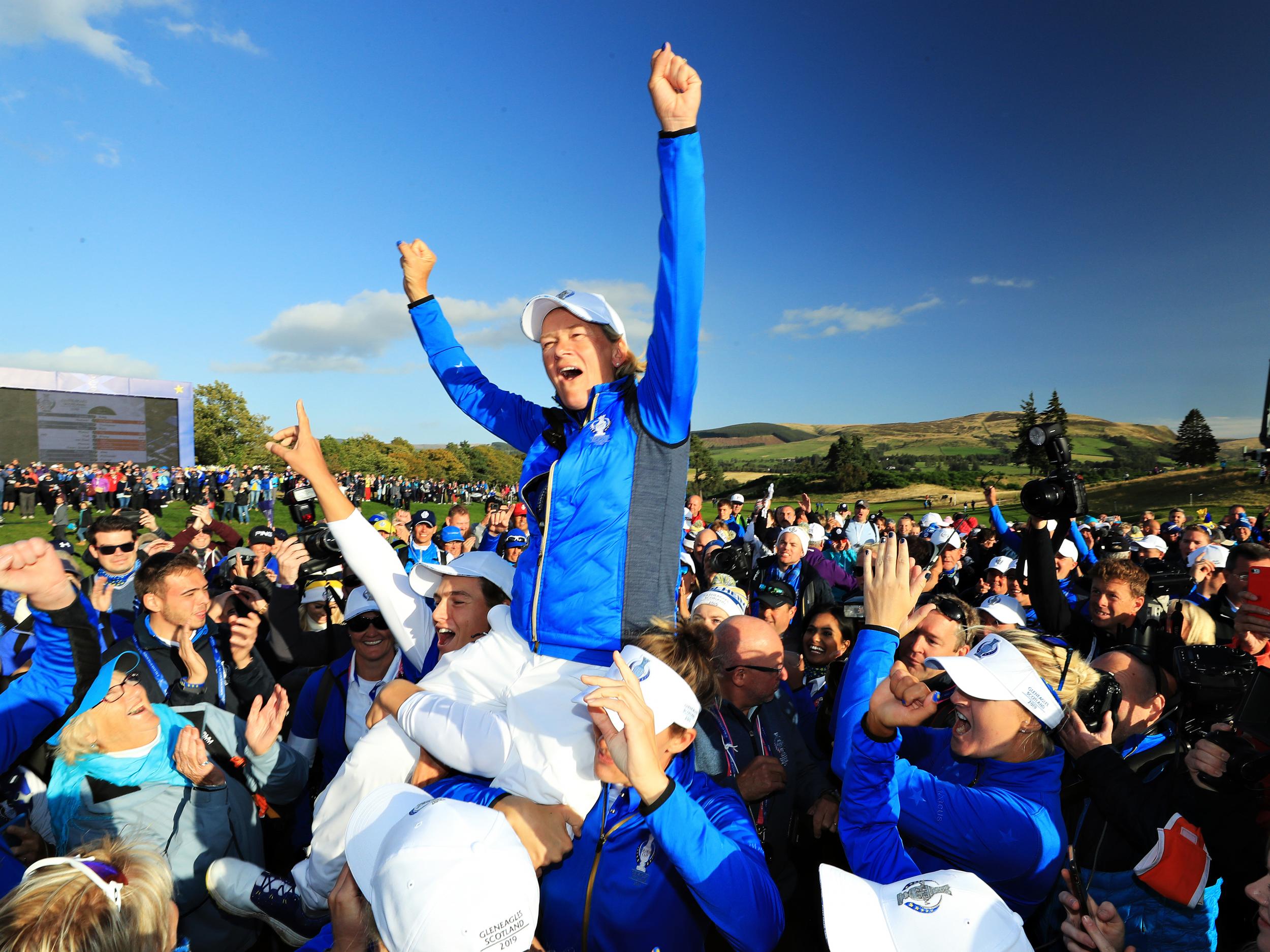 Catriona Matthew led Europe to an incredible victory at Gleneagles in September