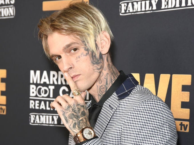 Aaron Carter at an event for Marriage Boot Camp Family Edition in October 2019