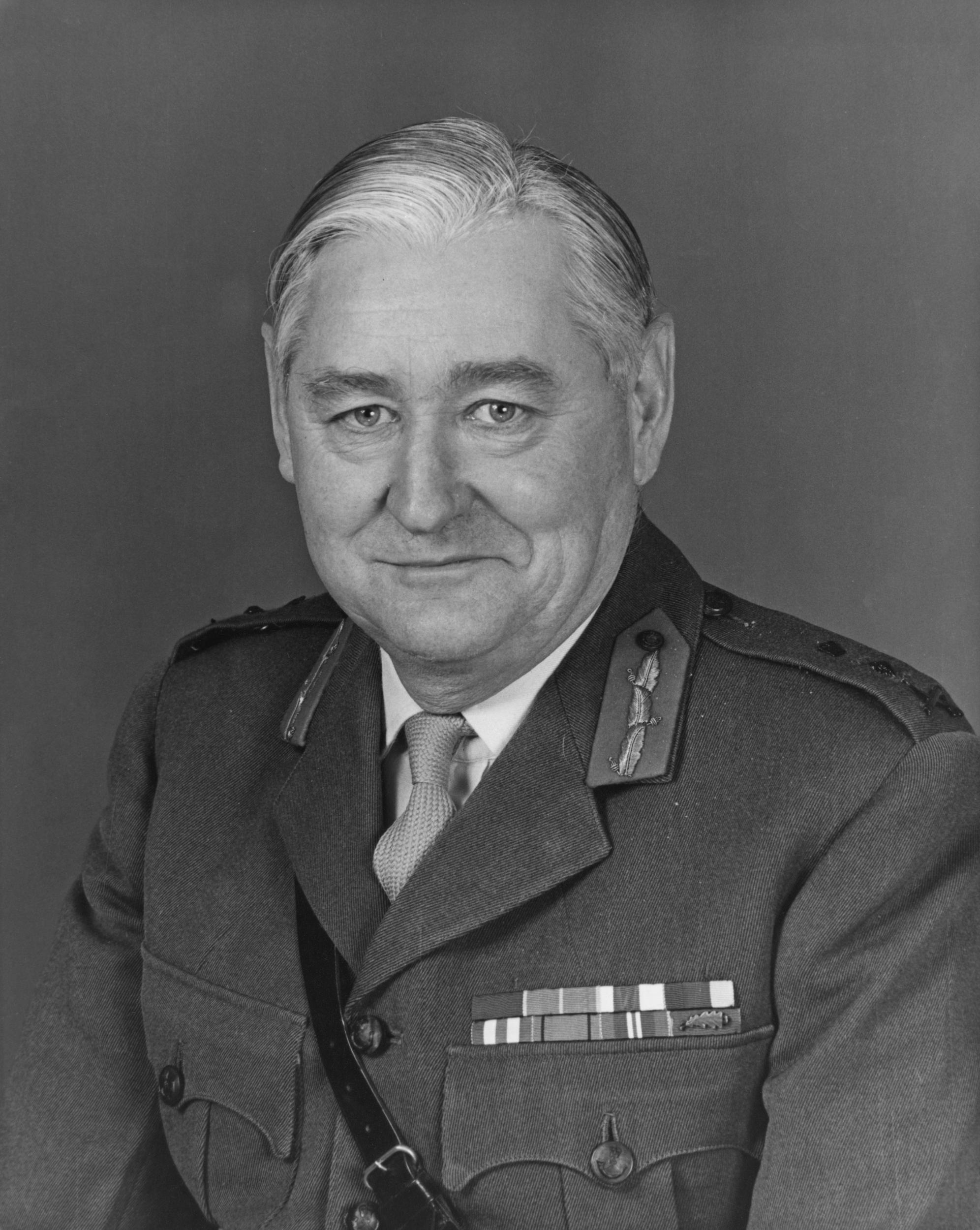 Bramall in November 1978, a few months before he became chief of the army general staff