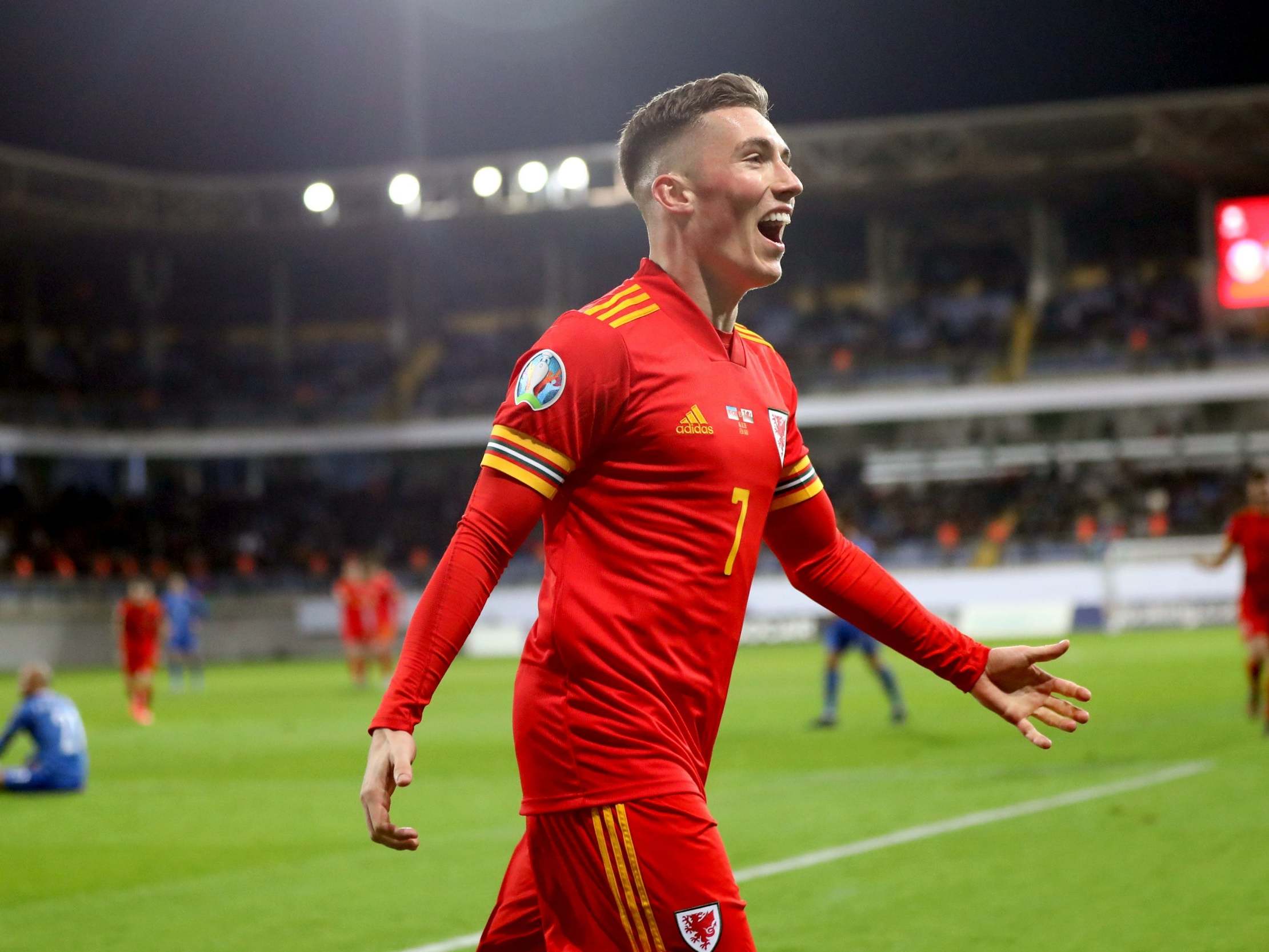 Harry Wilson celebrates scoring his side's second goal