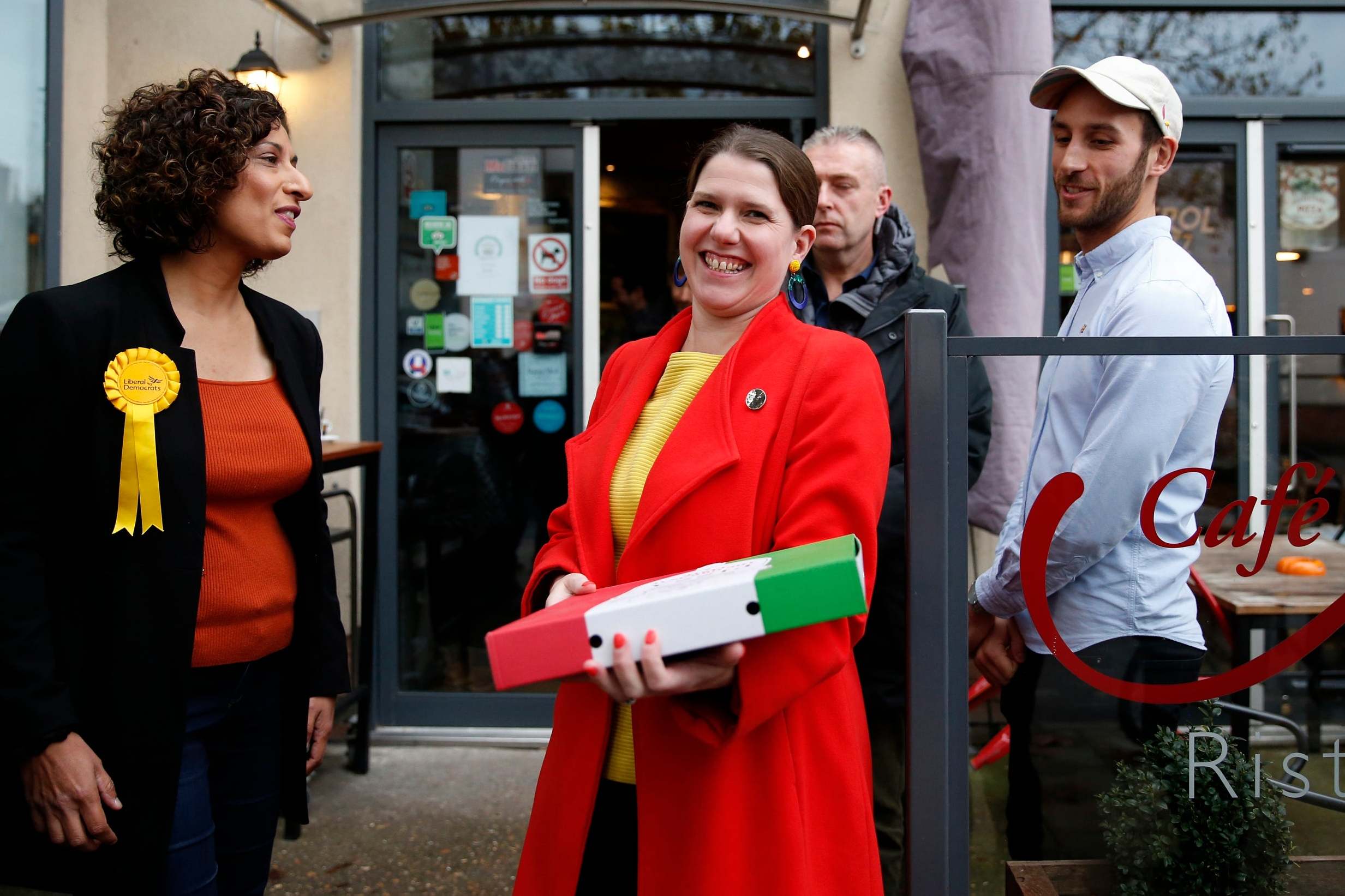 Humaira Ali, Lib Dem candidate for Bermondsey and Old Southwark, alongside Jo Swinson on Saturday