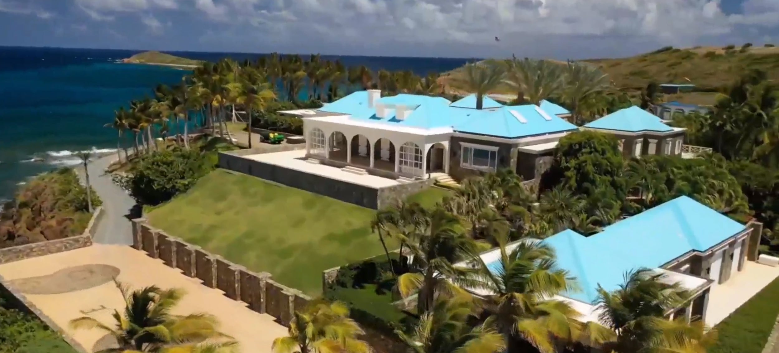 Jeffrey Epstein’s private Caribbean island, Little St James, part of the US Virgin Island