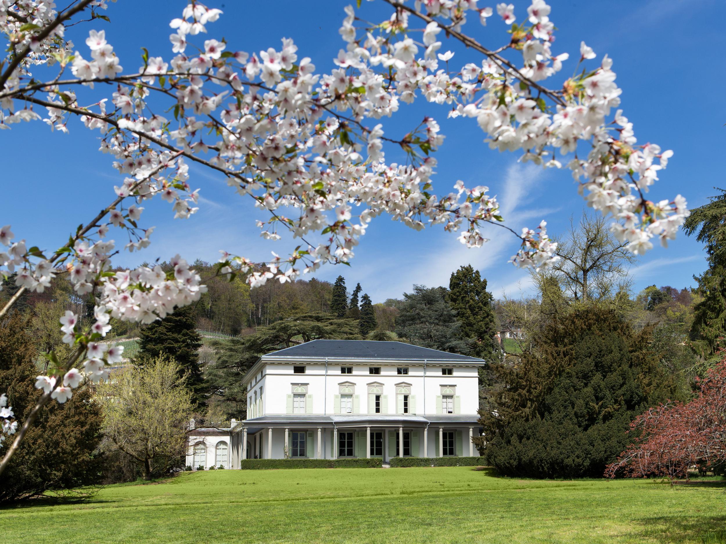 On the outside, the Chaplin family home appears like any other beautiful Swiss chateau (Chaplin’s World/Bubbles Incorporated)