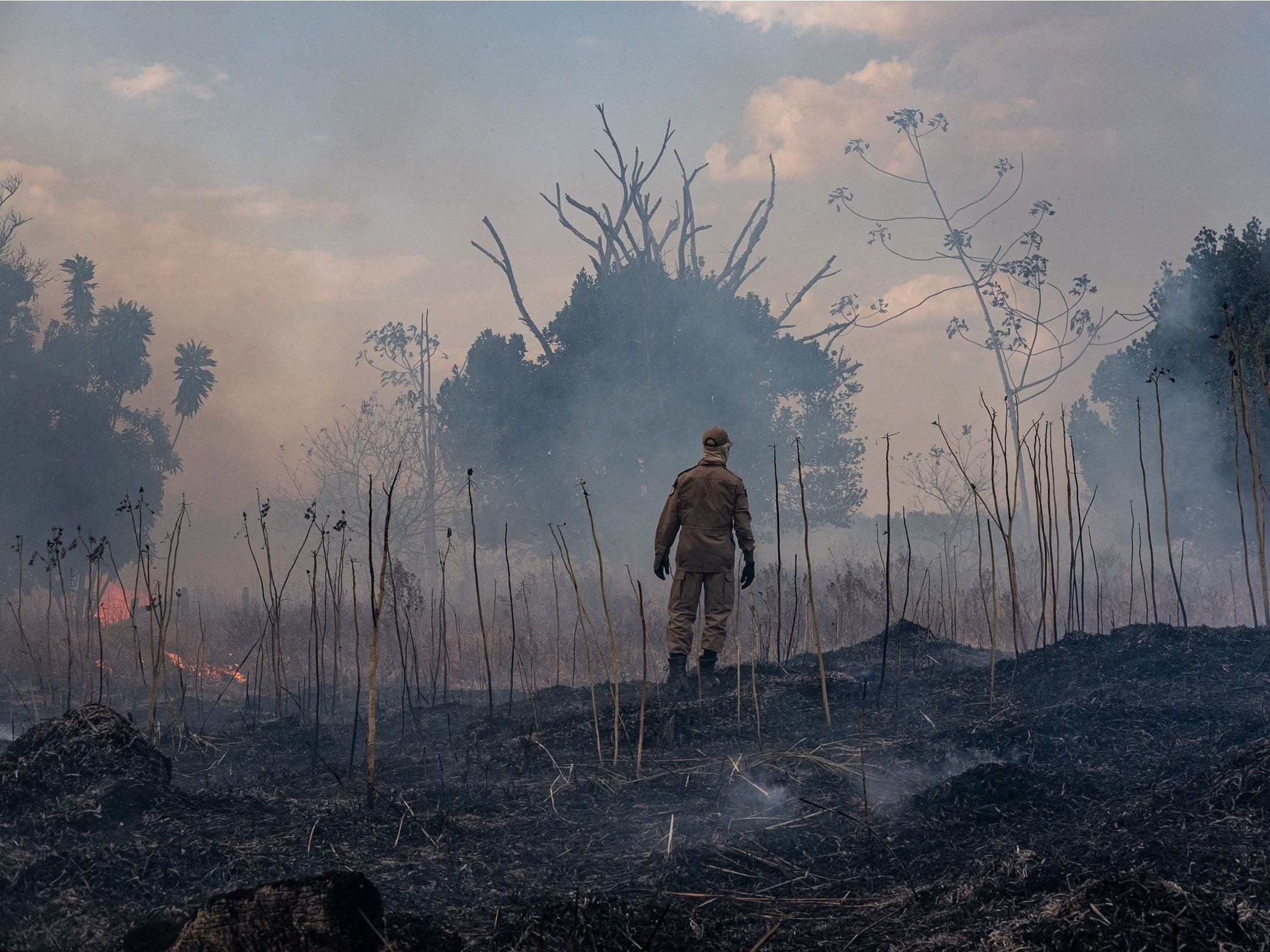 Firefighting in Mato Grosso State in August