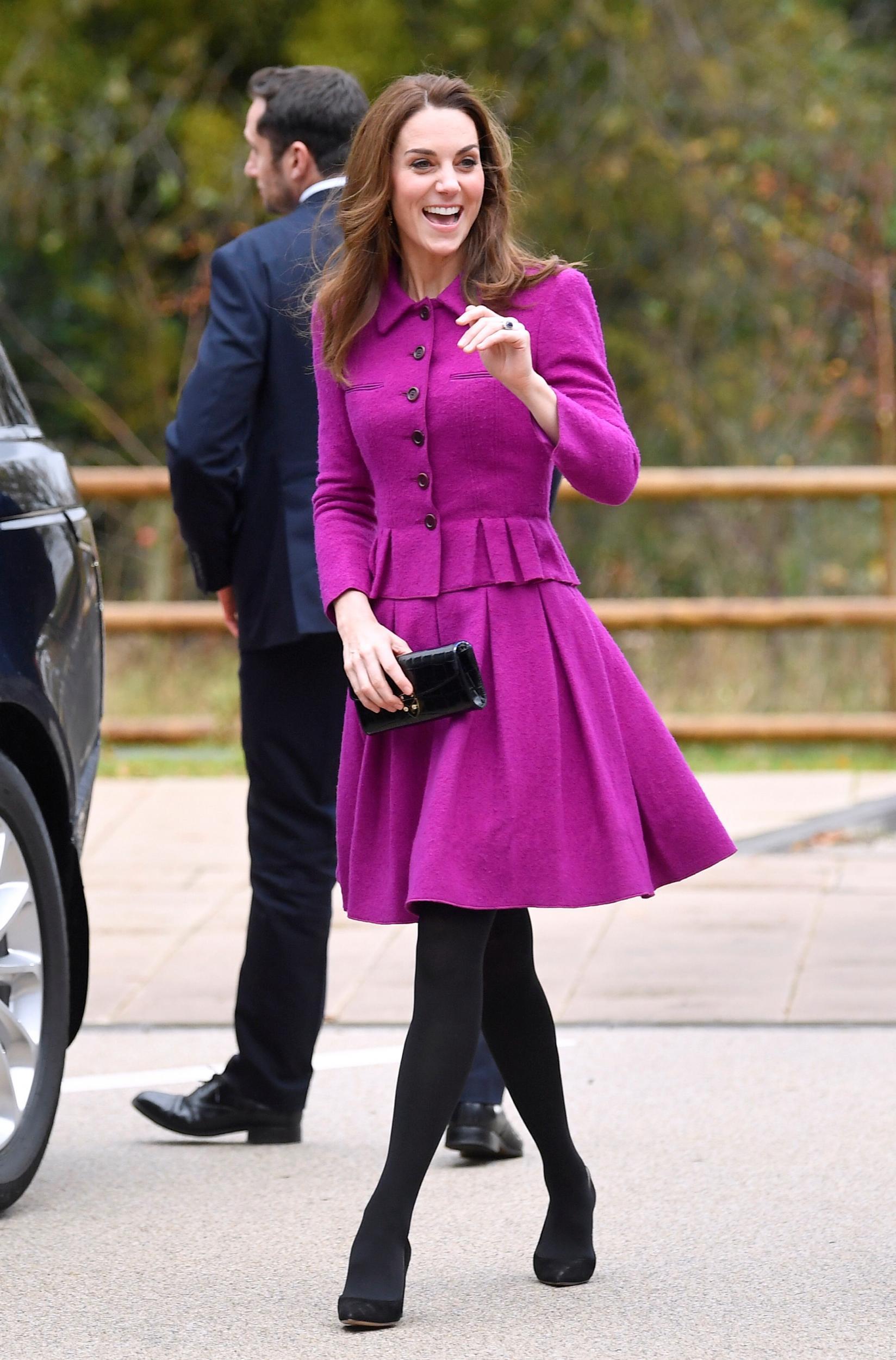 Kate Middleton wore black tights for an outing to Norfolk (Getty)