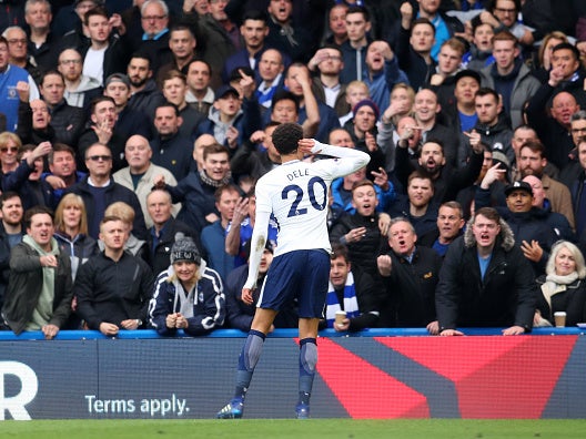 Dele Alli taunts Chelsea’s fans at Stamford Bridge