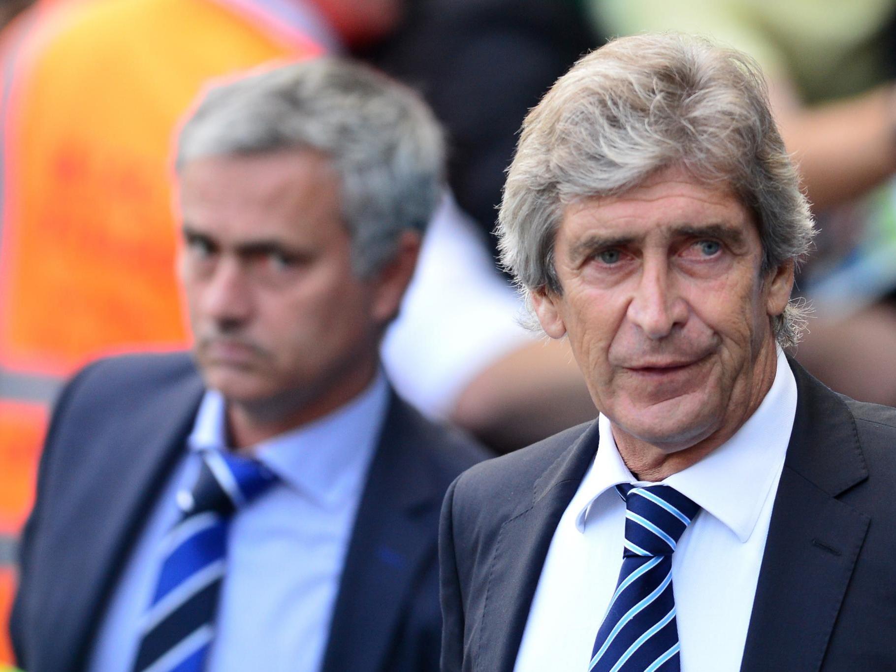 Pellegrini and Mourinho on Saturday