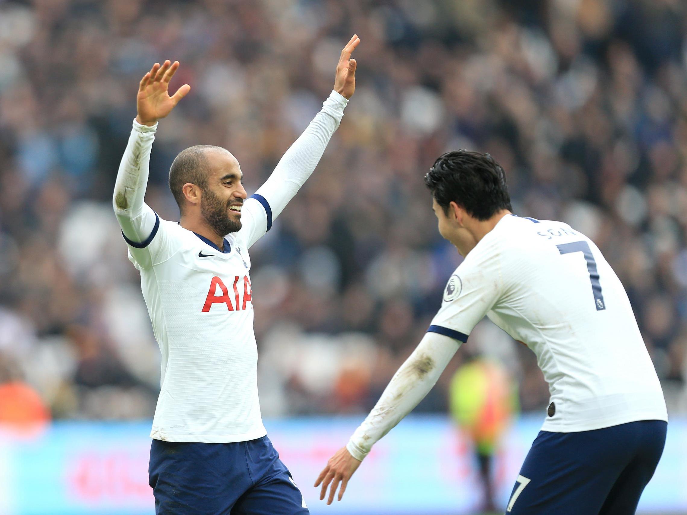 Lucas Moura added Tottenham’s second goal of the match