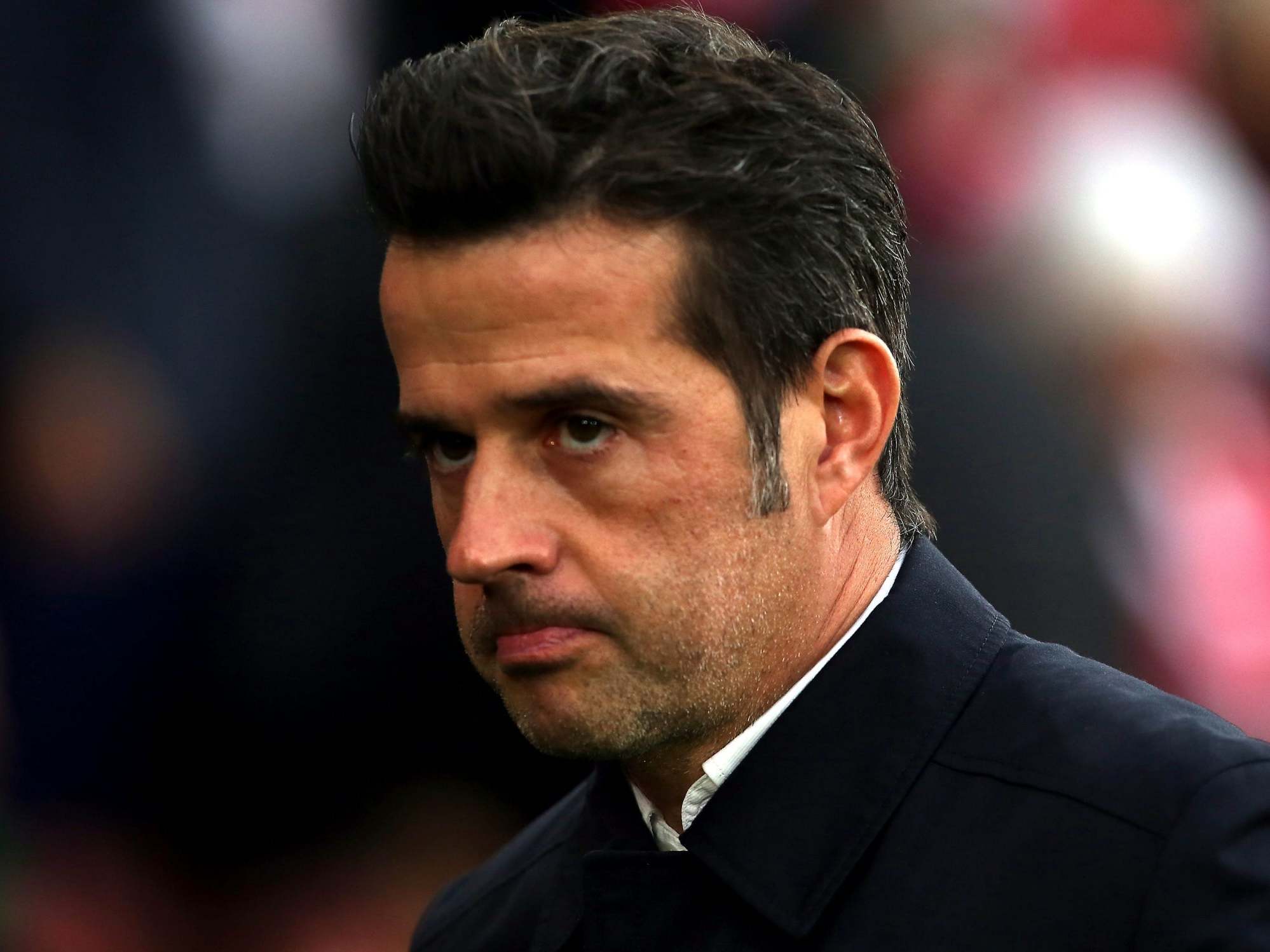 Marco Silva looks on after defeat to Norwich