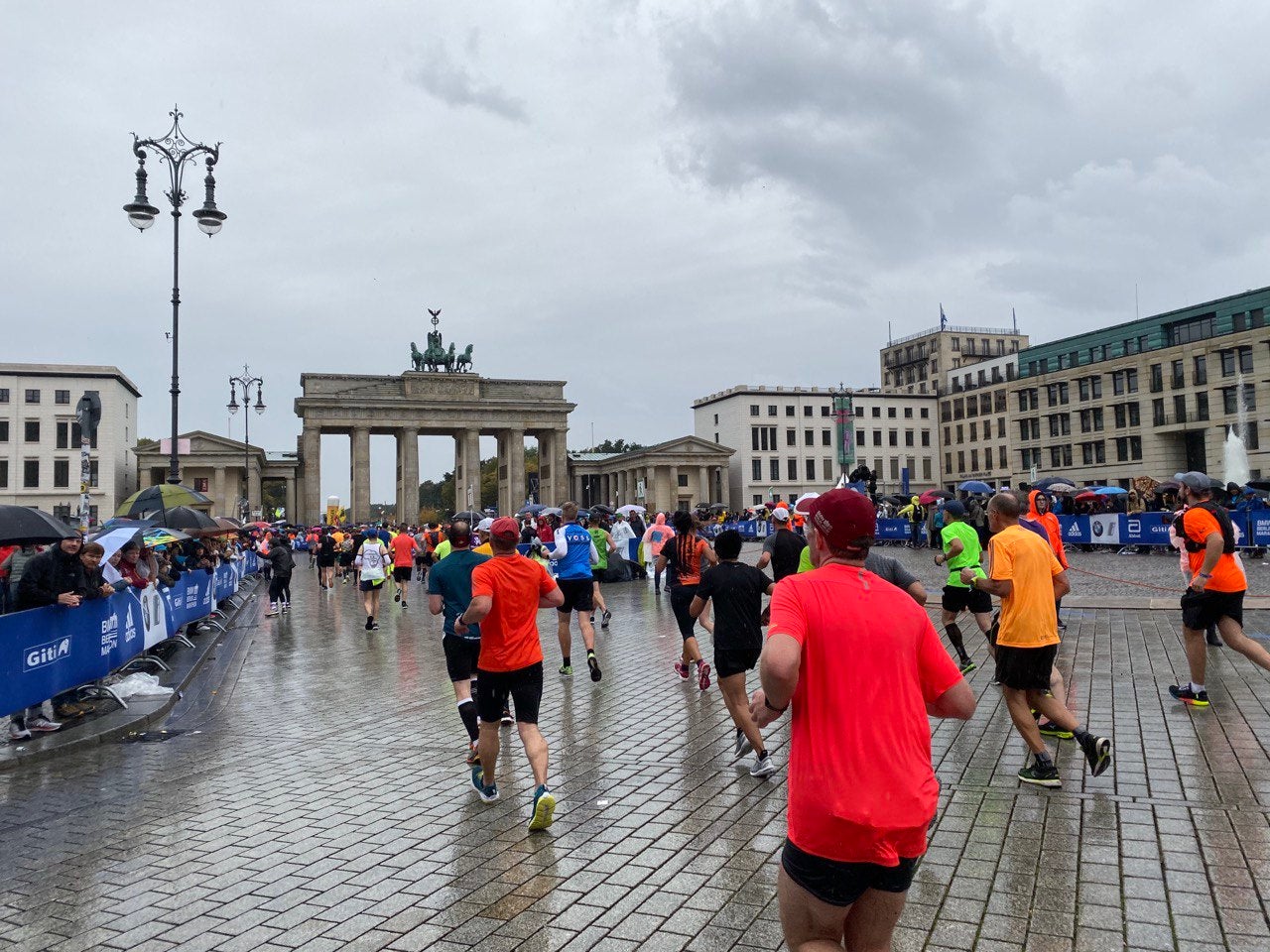 The Brandenburg Gate looks like the finish line – but you still have a few hundred metres to run