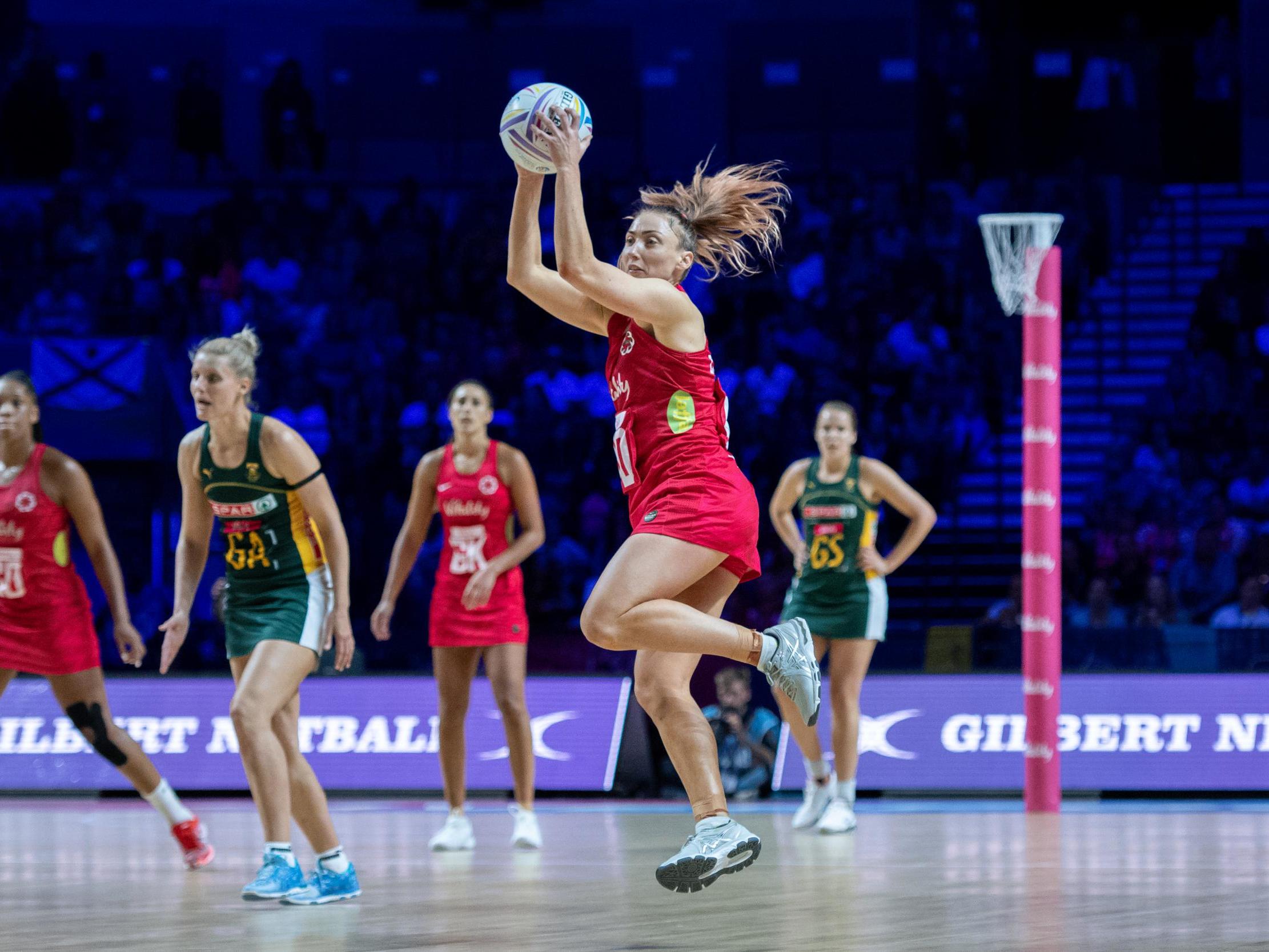 Jade Clarke in action against South Africa during last year's World Cup