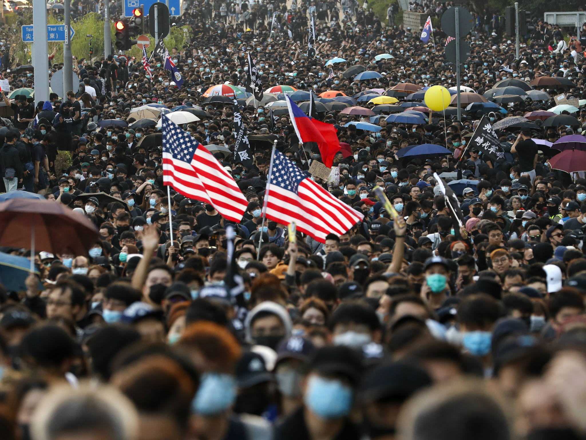 Related video: Voters turn out in droves for local elections in Hong Kong