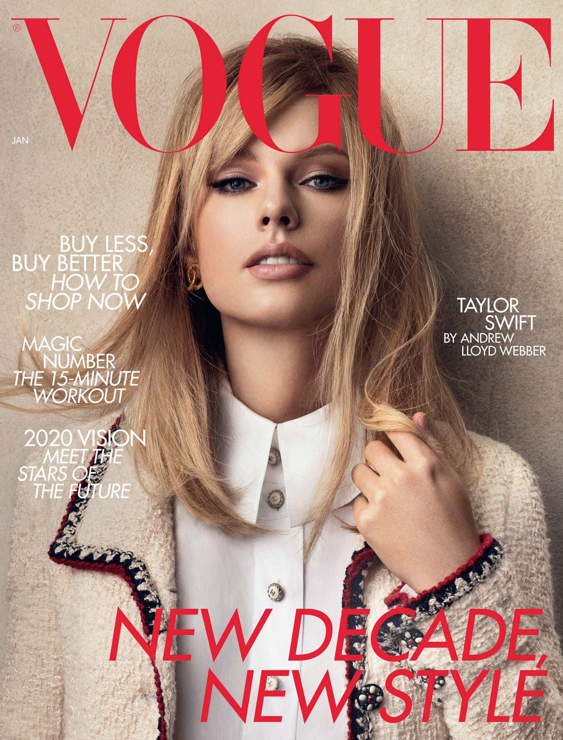 Taylor Swift on cover of British Vogue’s January 2020 issue