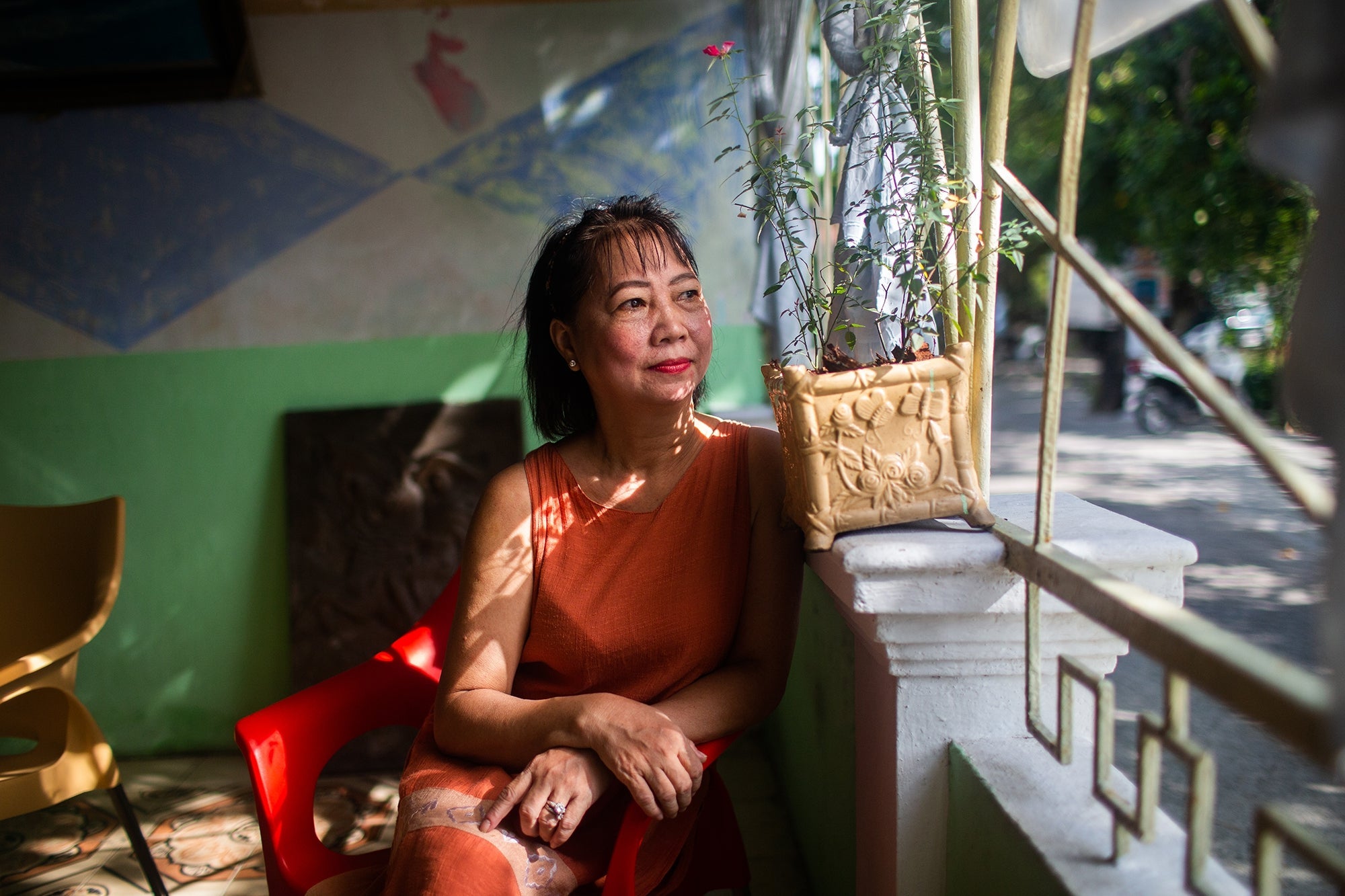 Tran Thi Phuong Tien, owner of Cafe Hua Sua in Hue